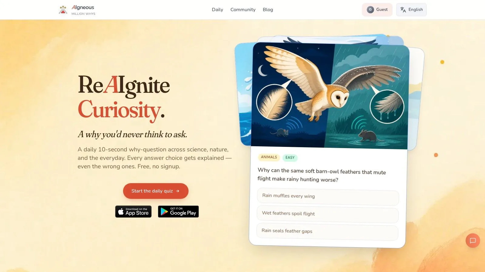 Screenshot from https://millionwhys.com