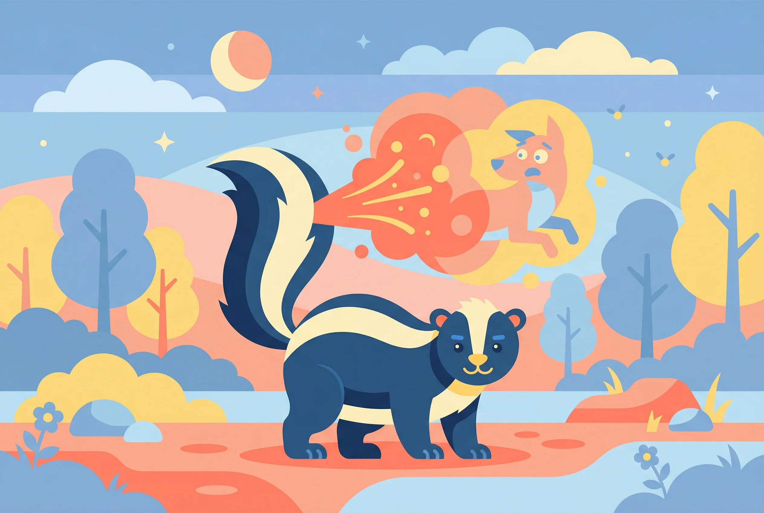 Why do skunks spray?