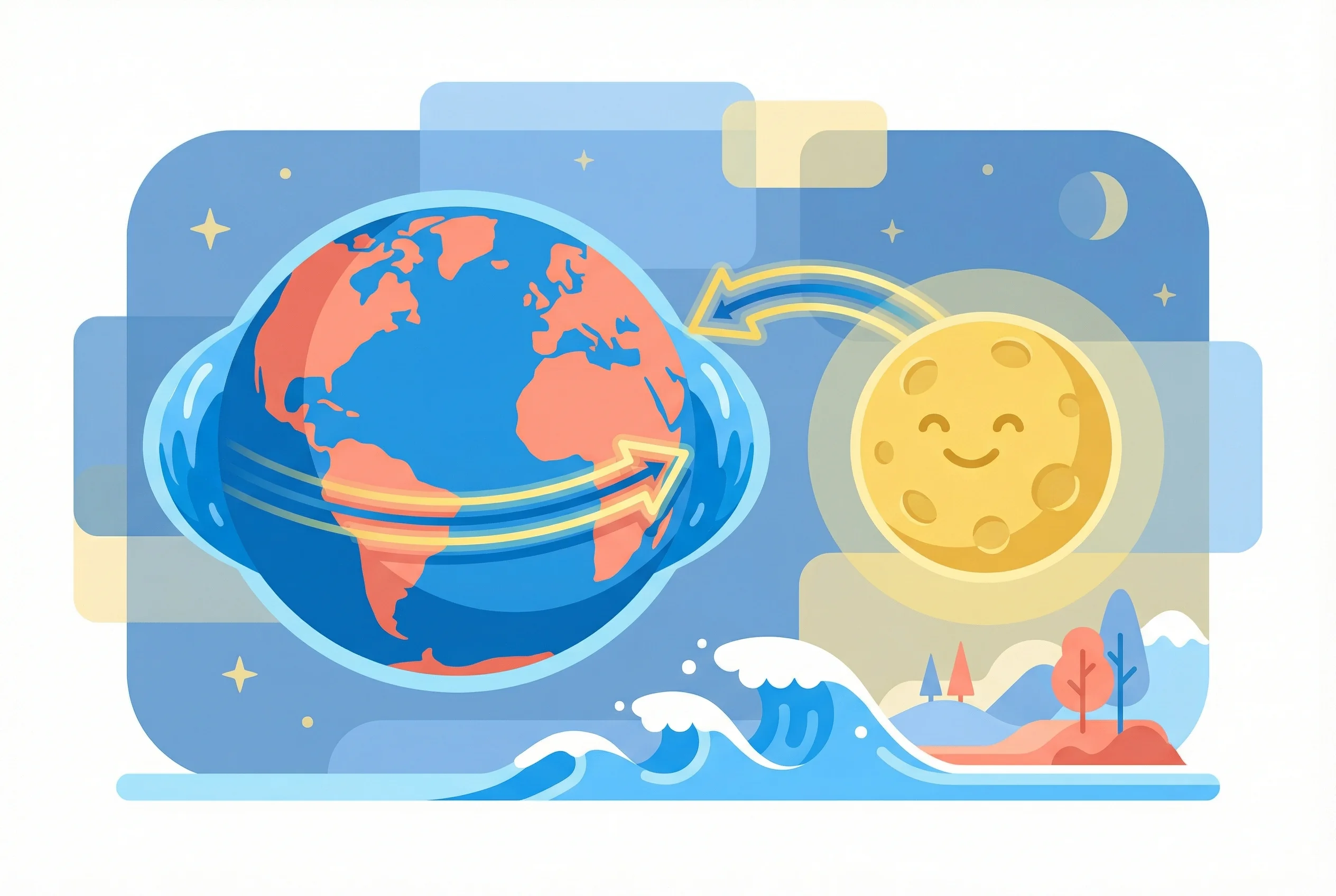 Why does the Moon affect ocean tides?