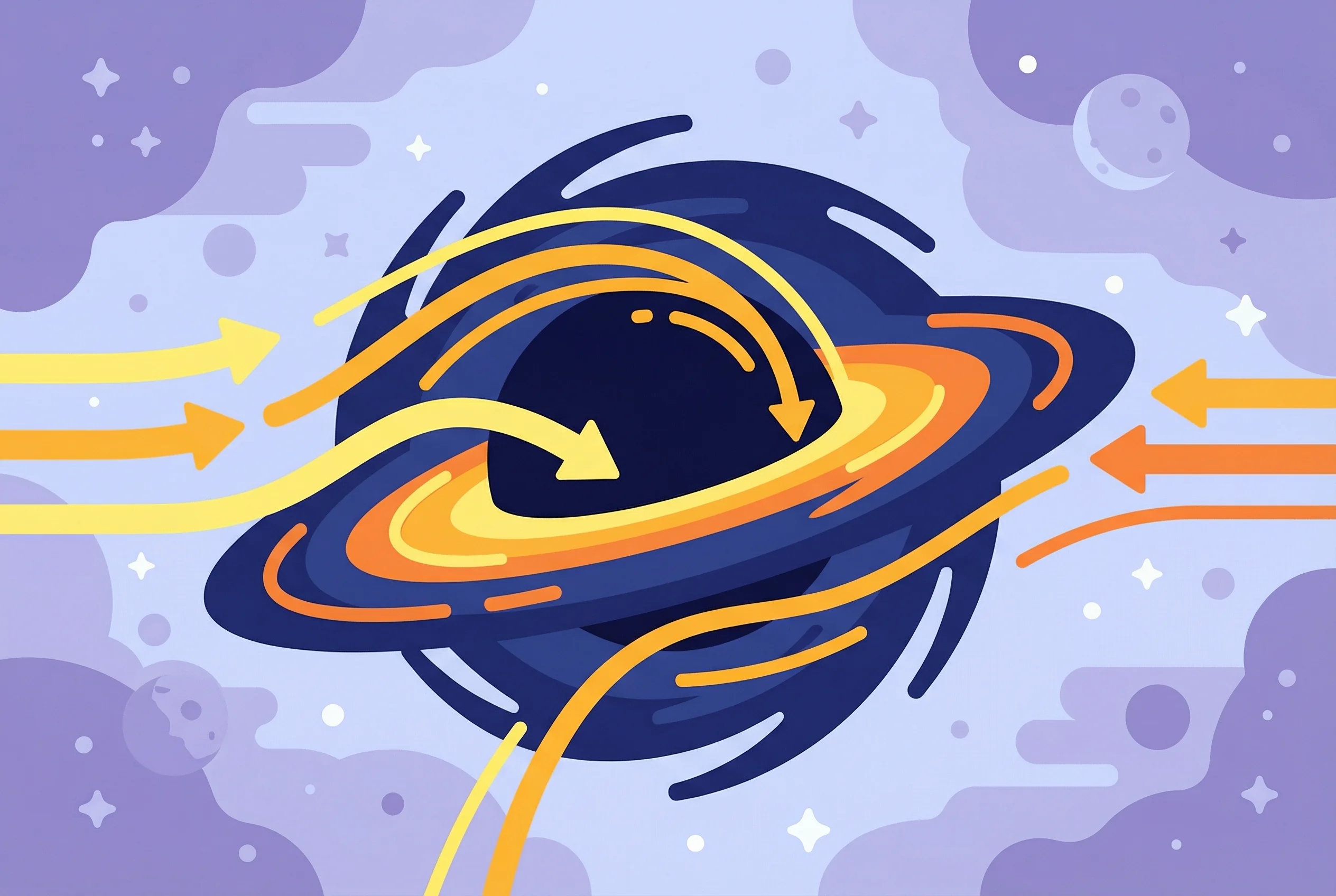 Why do black holes trap light?