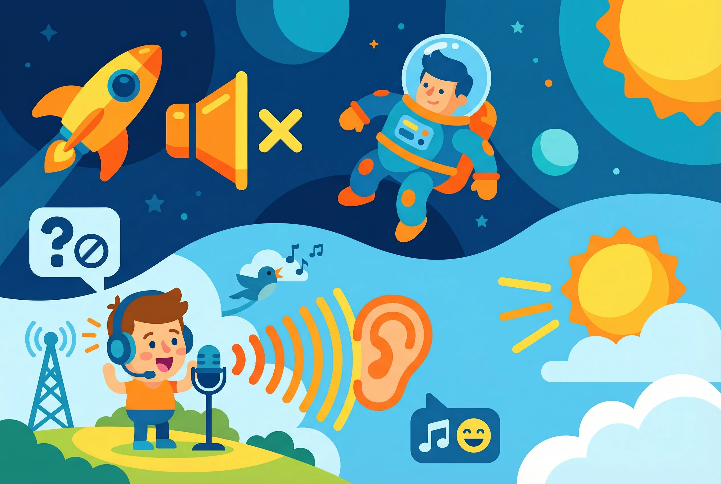 Why can't we hear sounds in space?