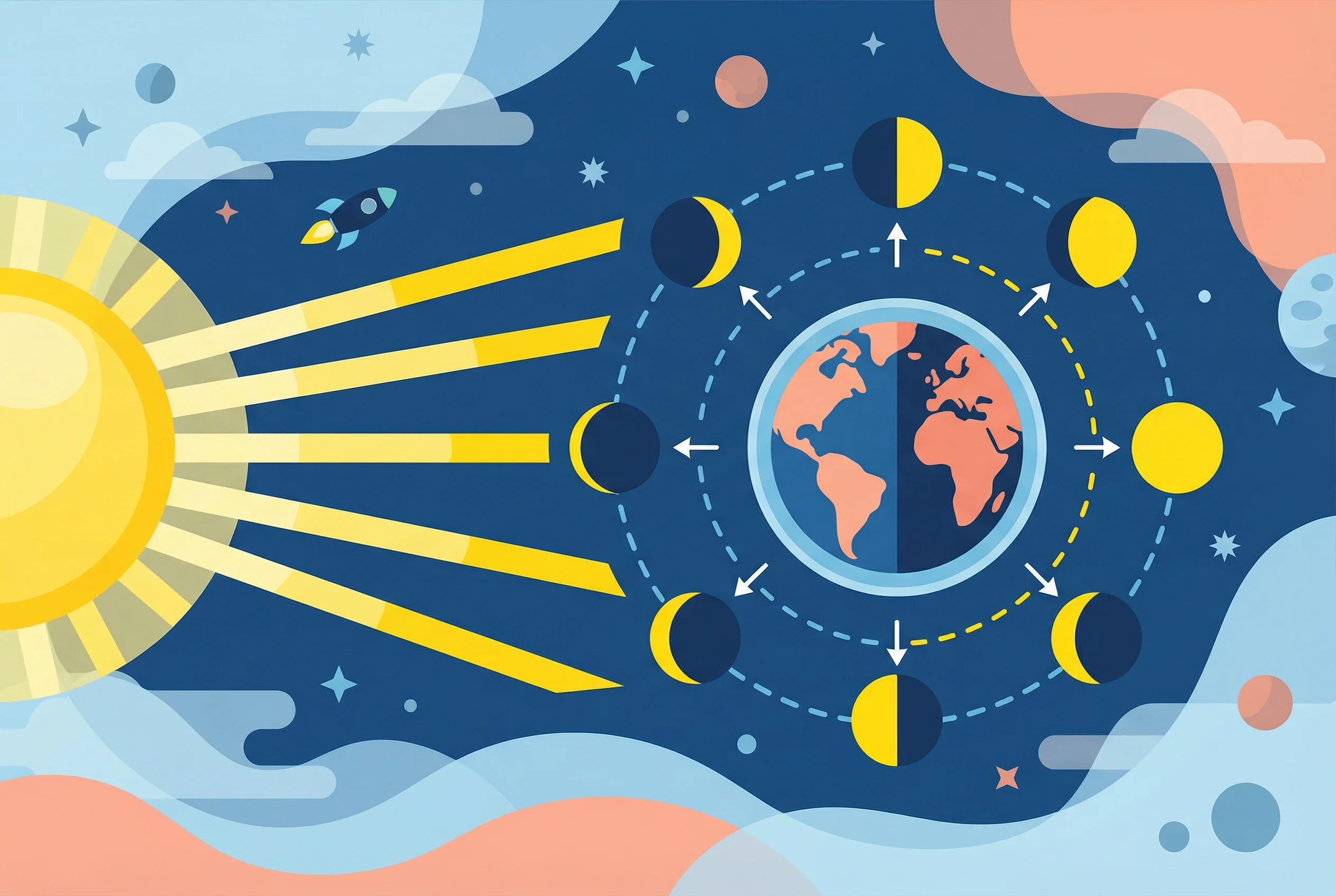 Why does the moon have phases?