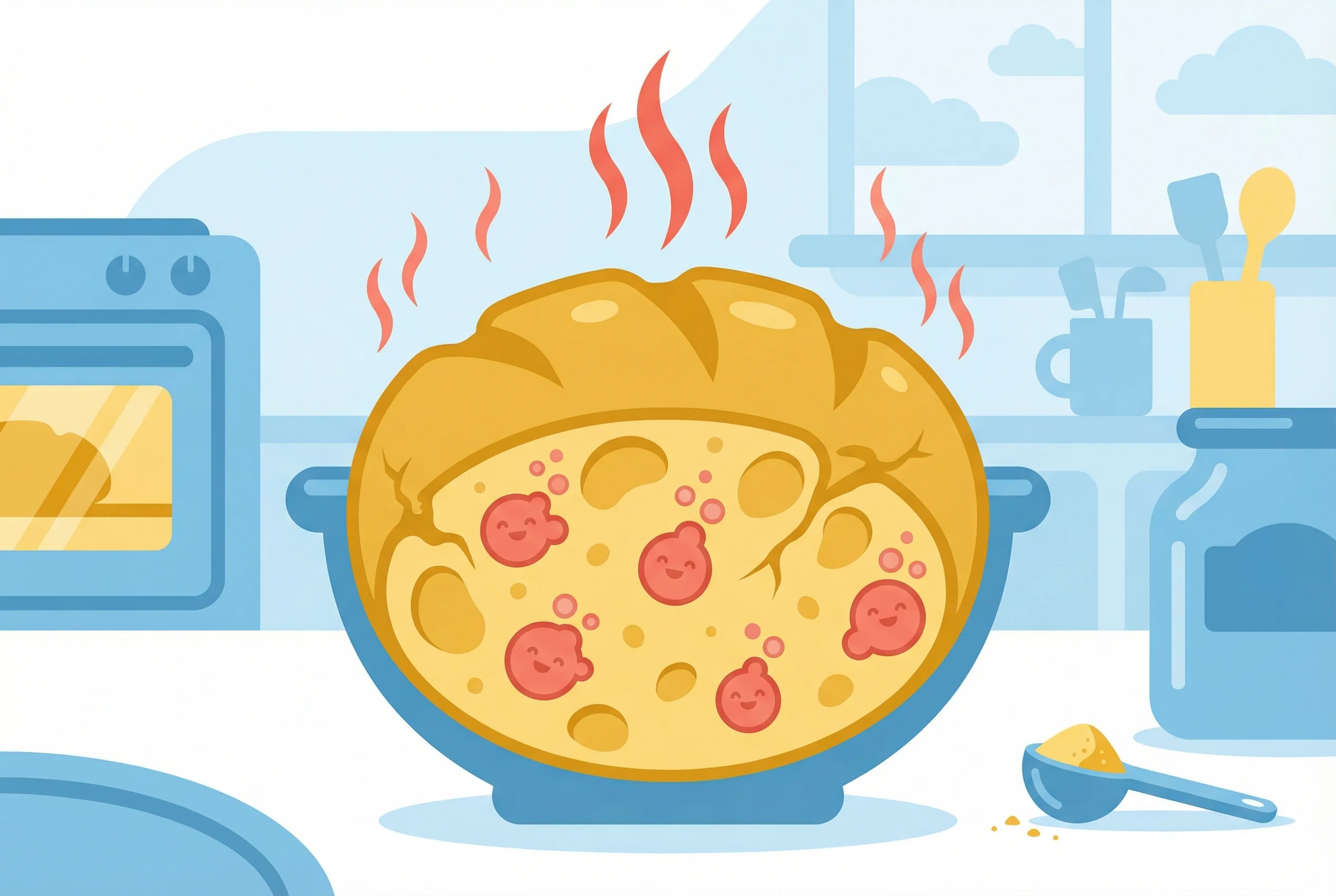 Why does bread rise when baking?