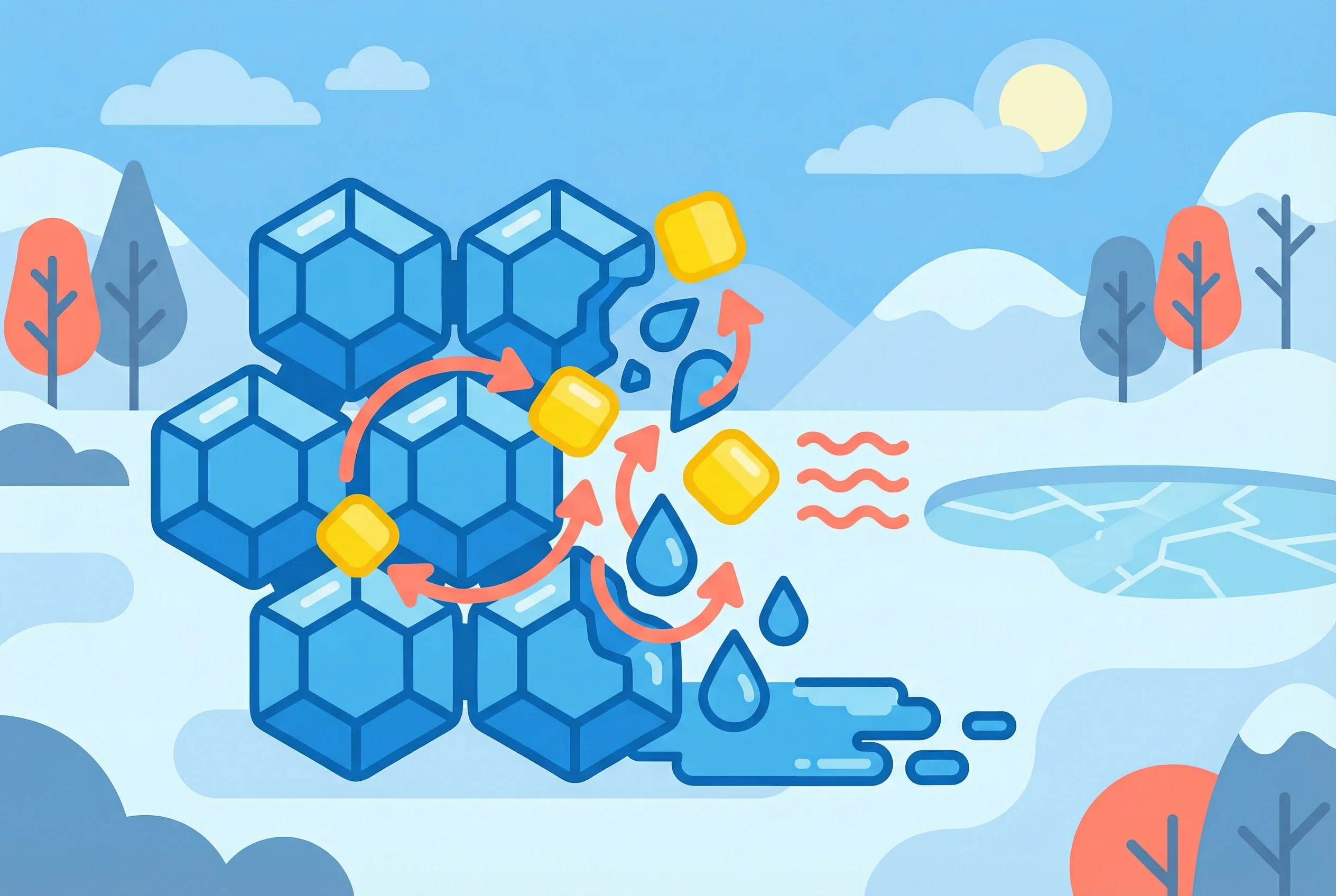 Why does salt melt ice?