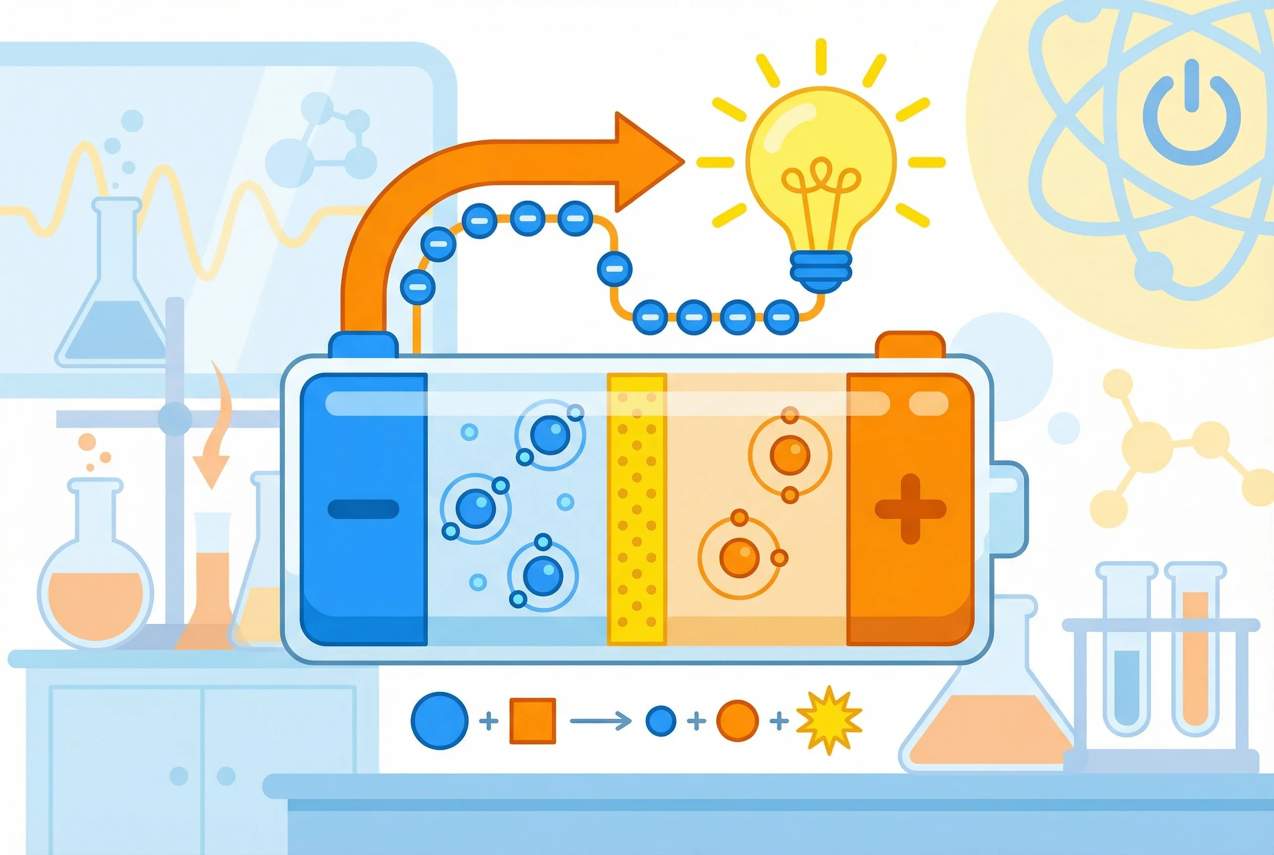 Why do batteries produce electricity?