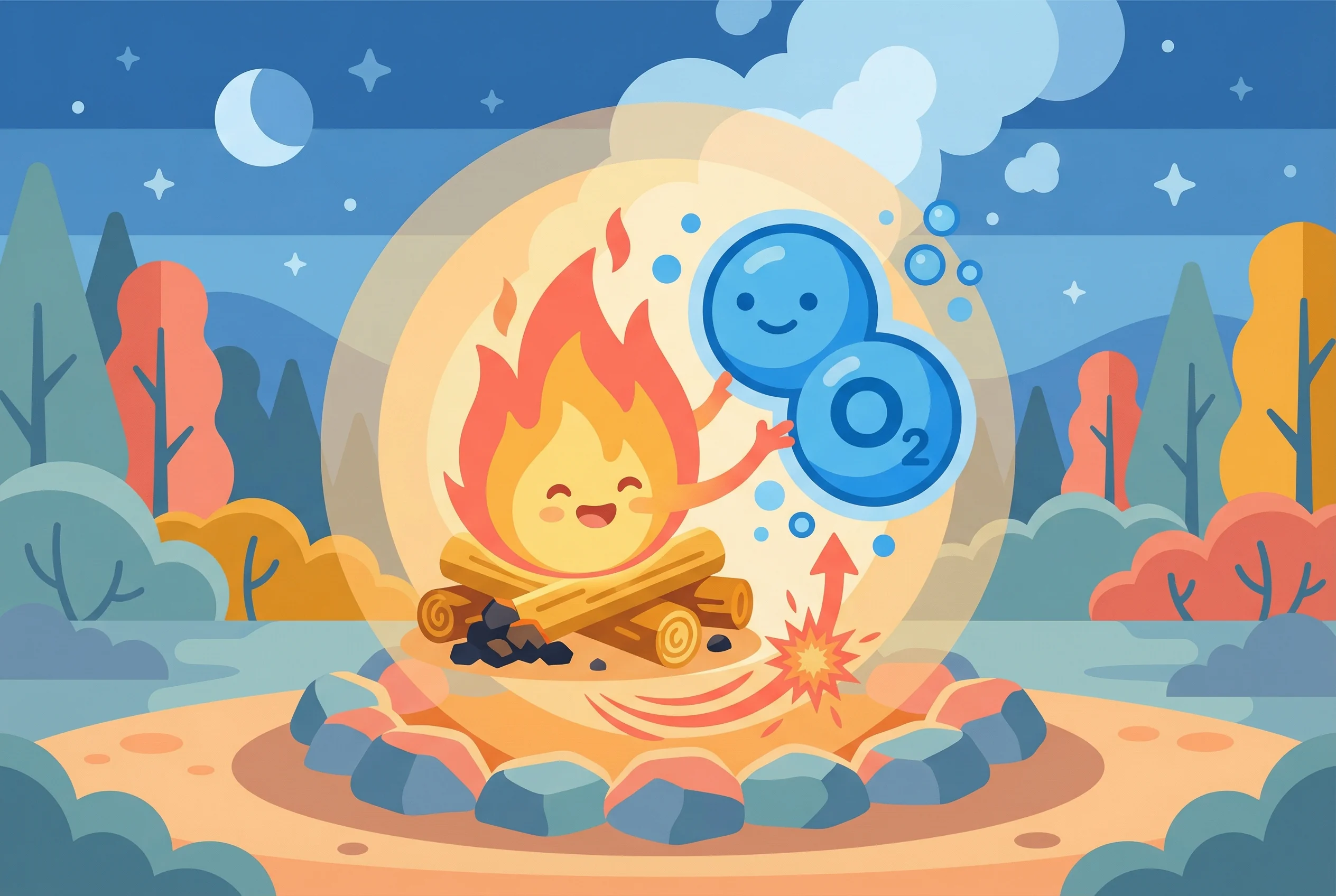 Why does fire need oxygen?