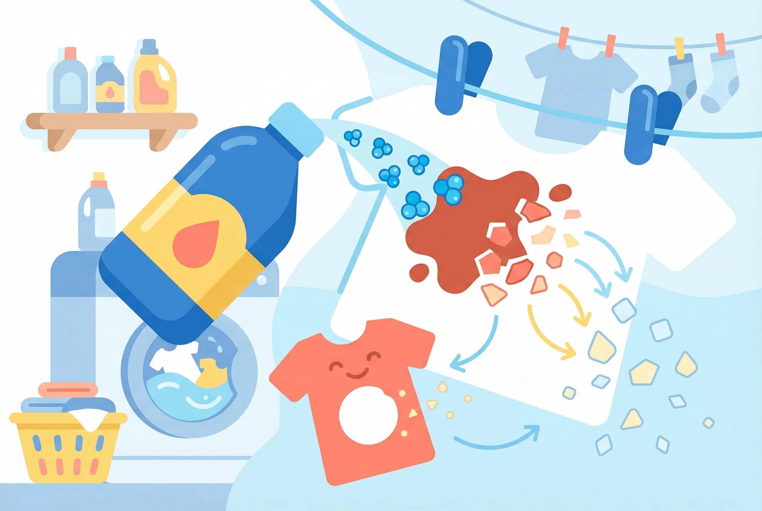 Why does bleach remove stains?