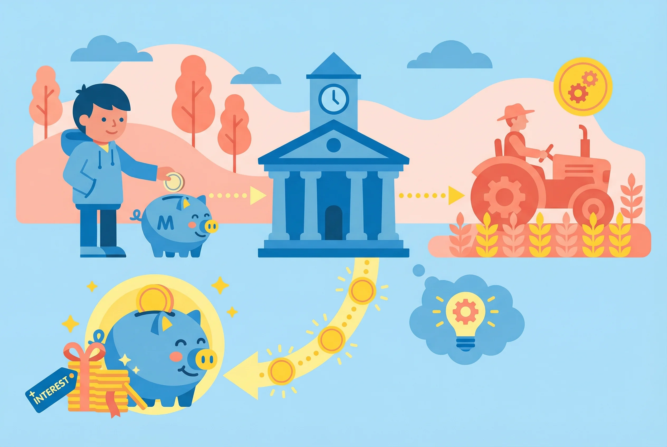 Why do banks pay interest on savings?