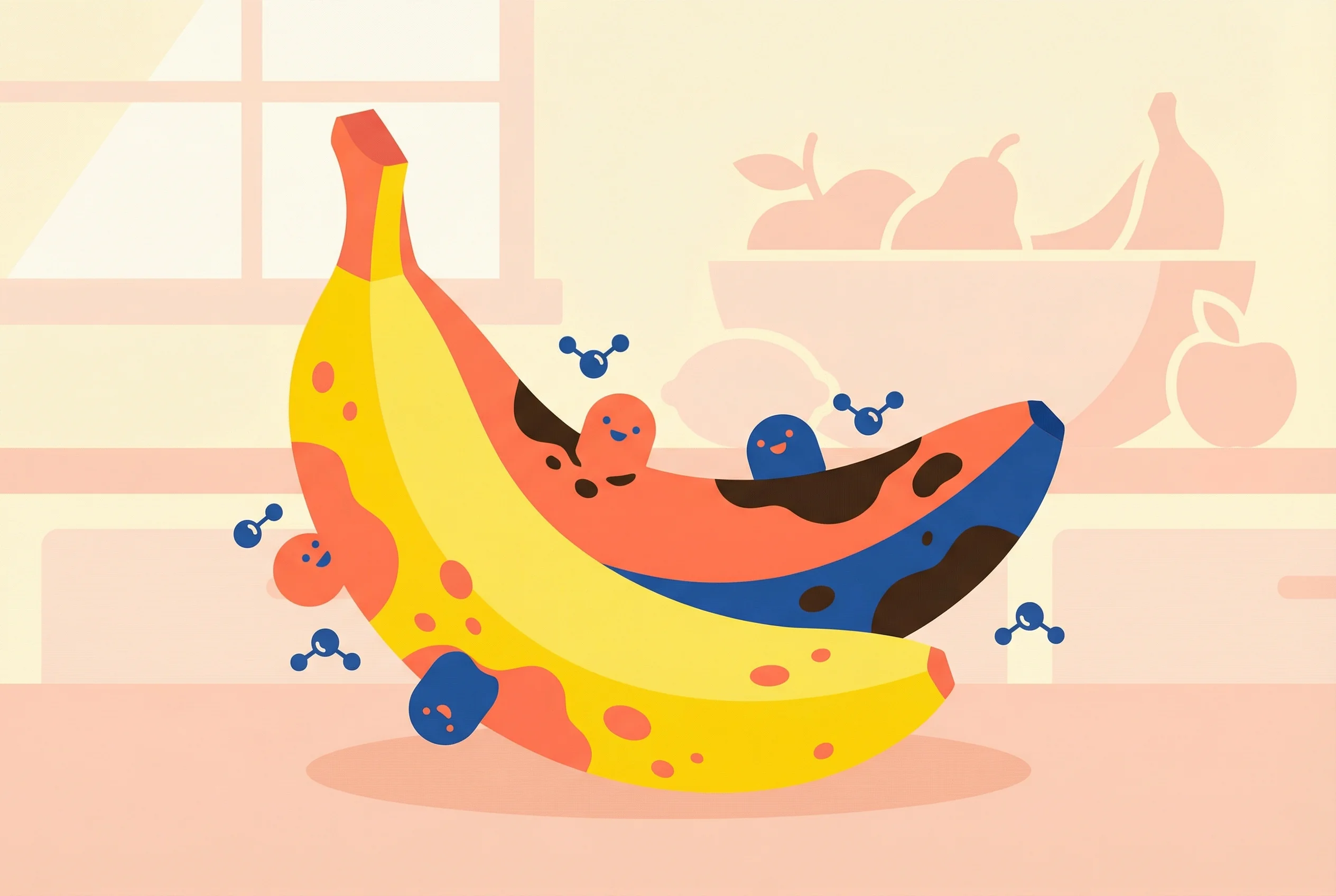 Why do bananas turn black?