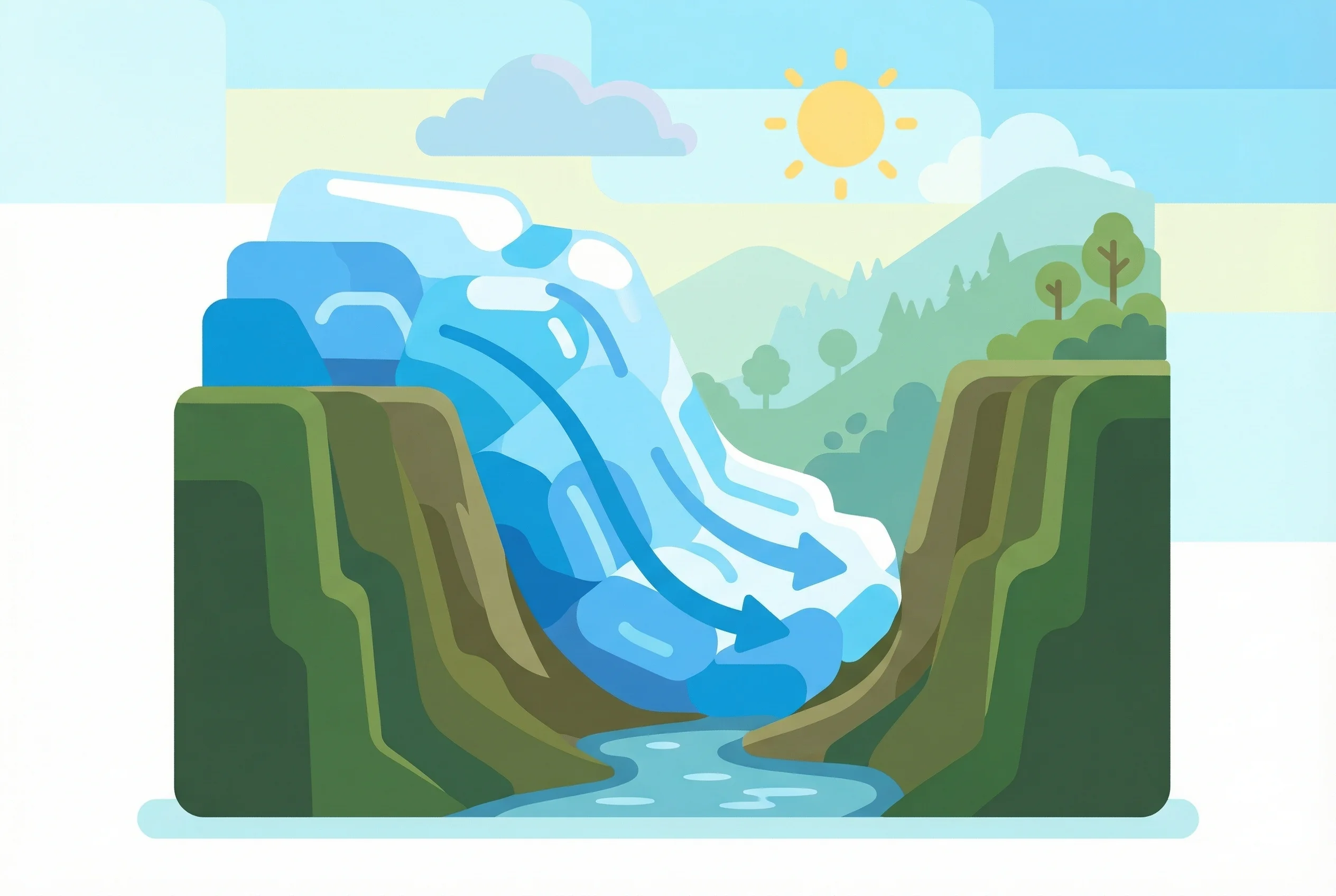 Why do fjords have steep cliffs?