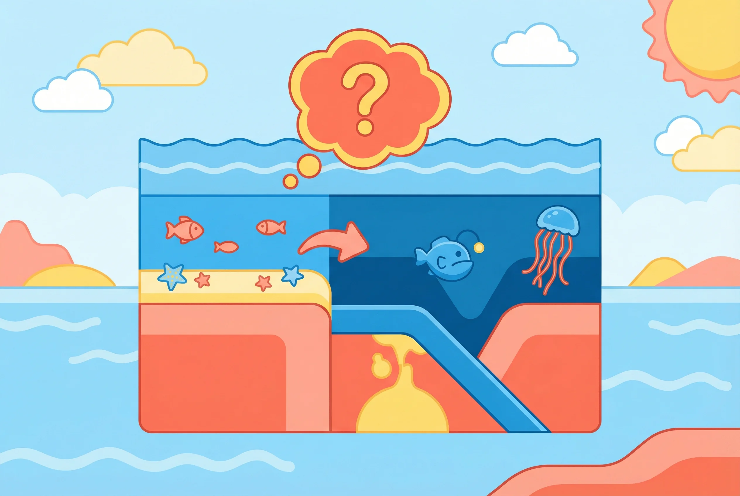 Why are some oceans deeper than others?