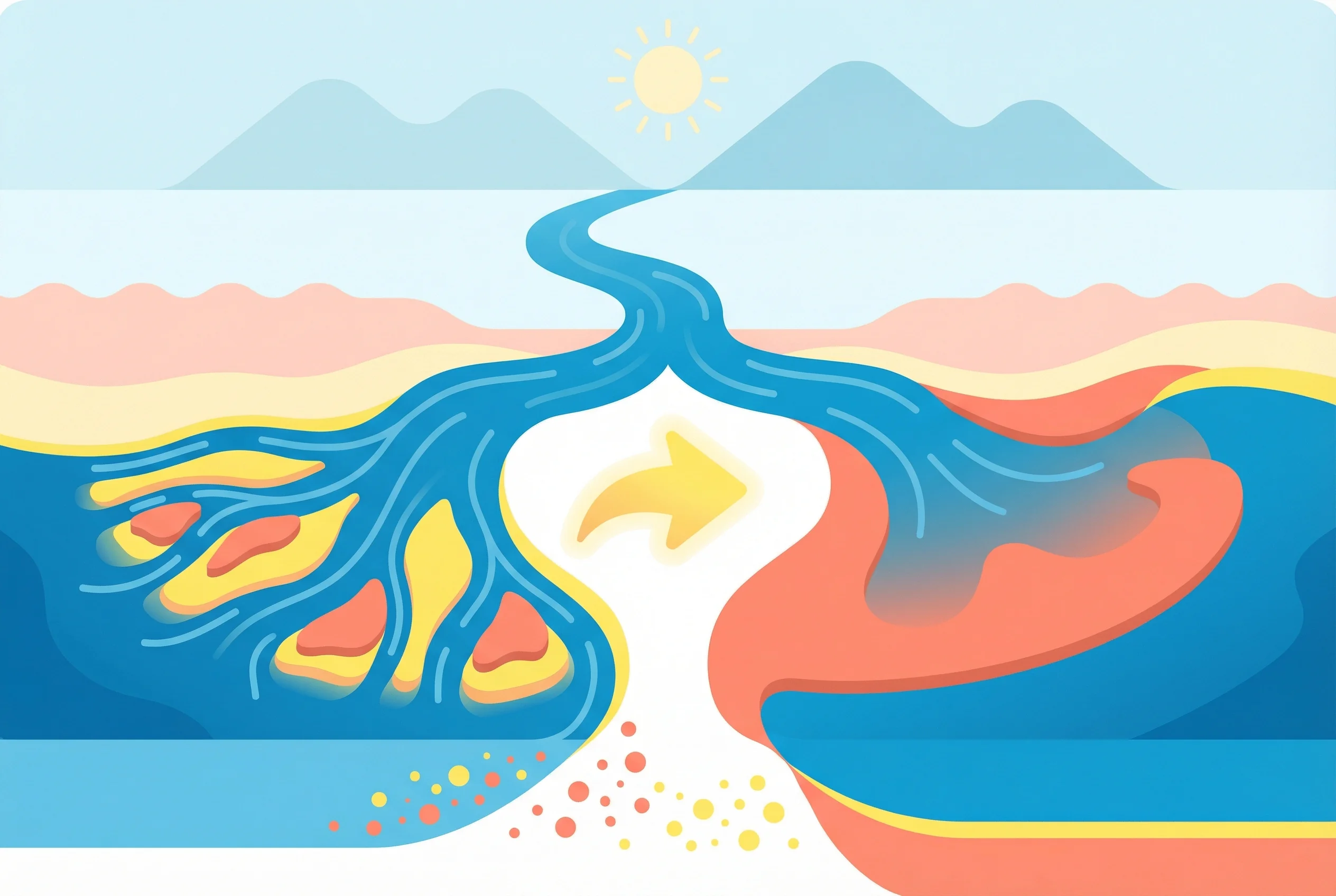 Why do rivers have deltas or estuaries?