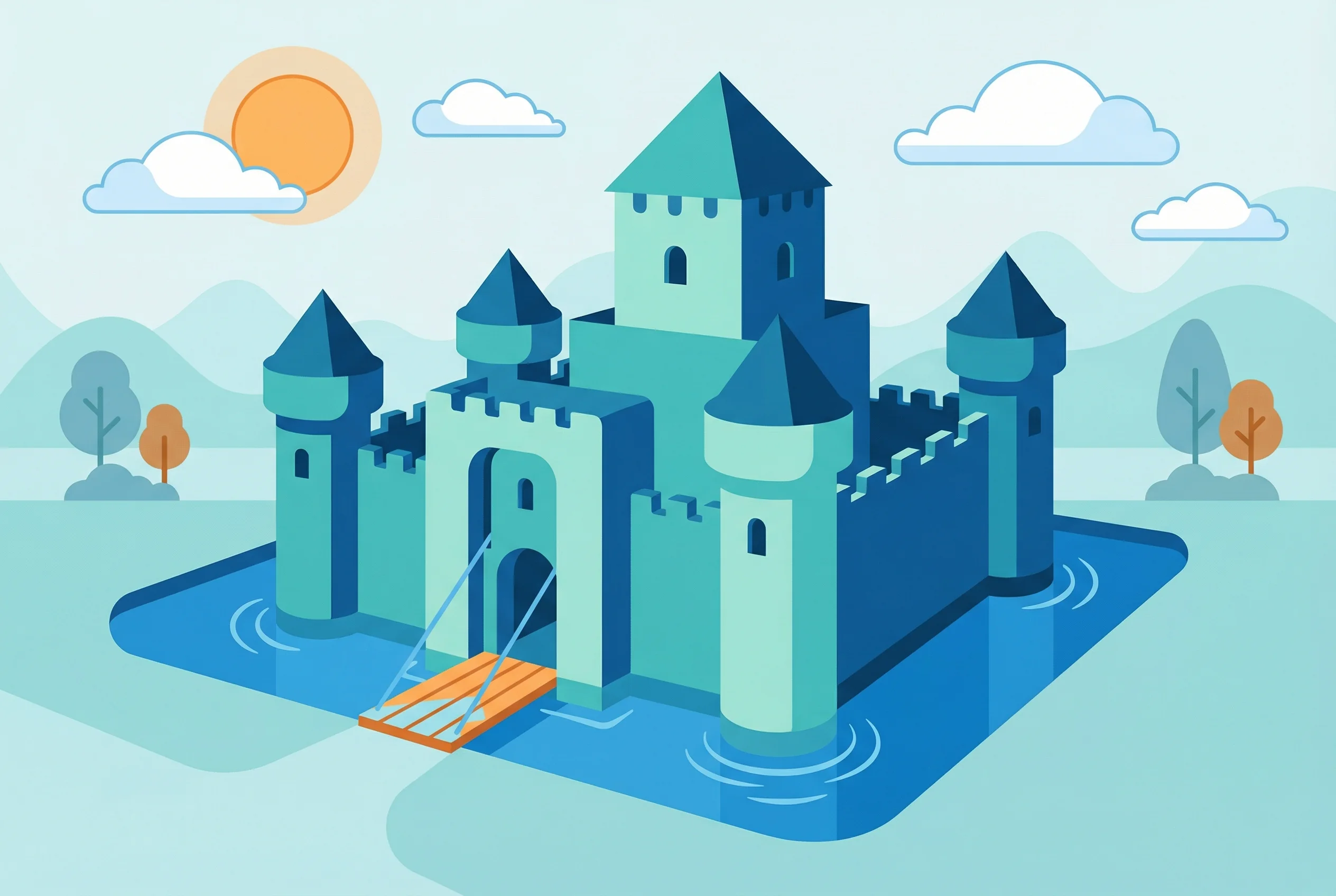 Why did castles have moats?