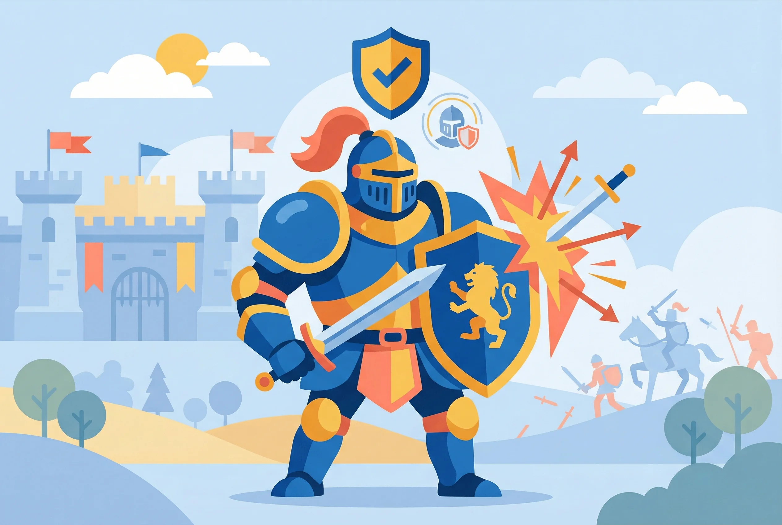 Why did knights wear heavy armor?
