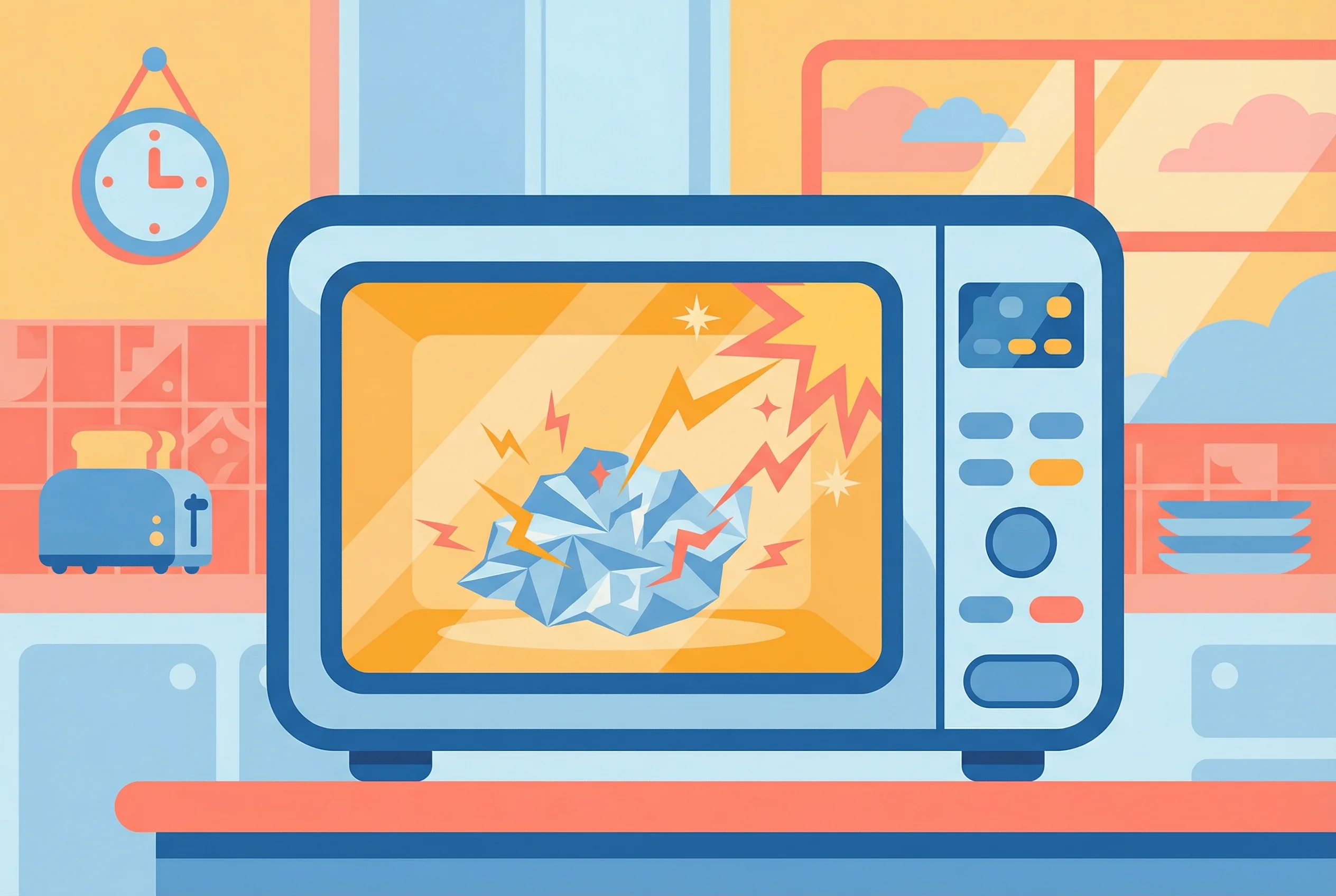 Why does aluminum foil spark in microwave?