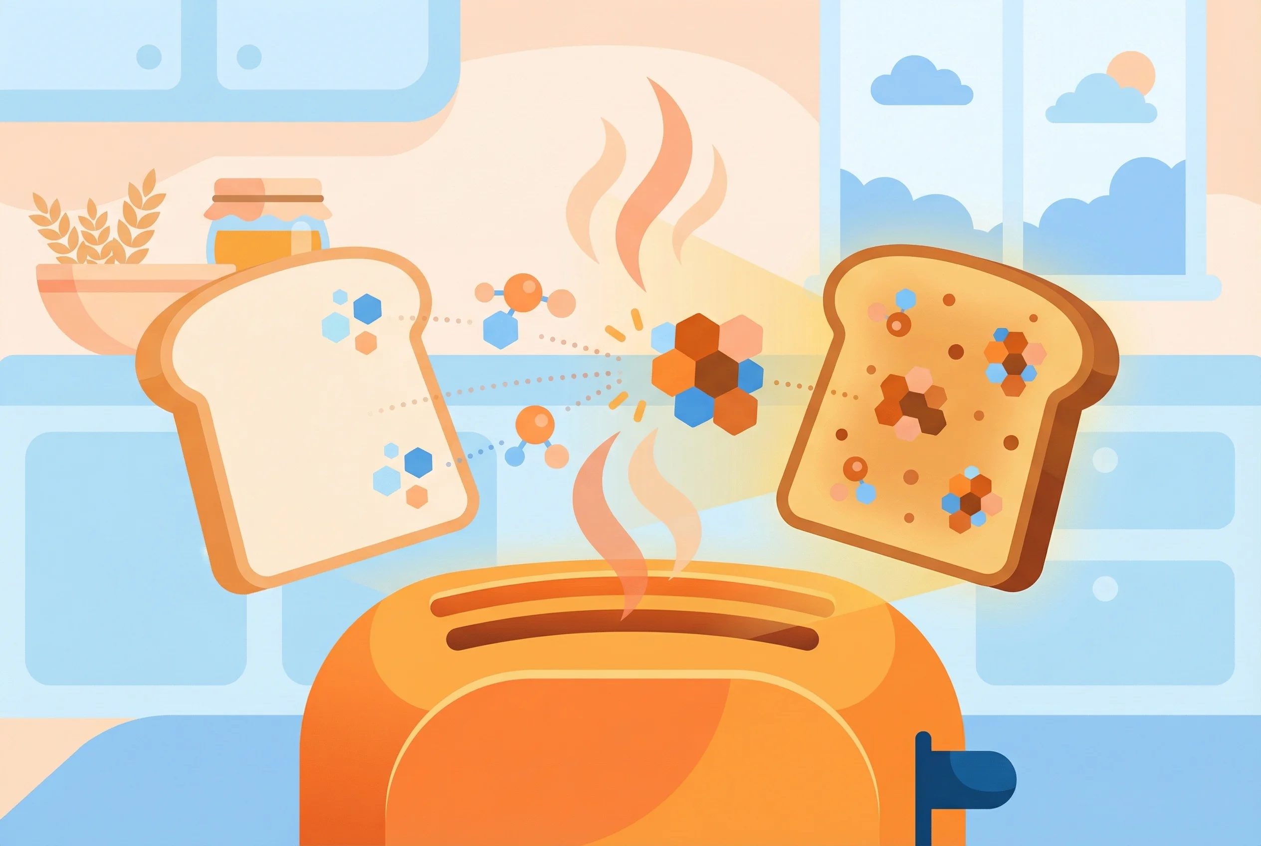 Why does toast turn brown?