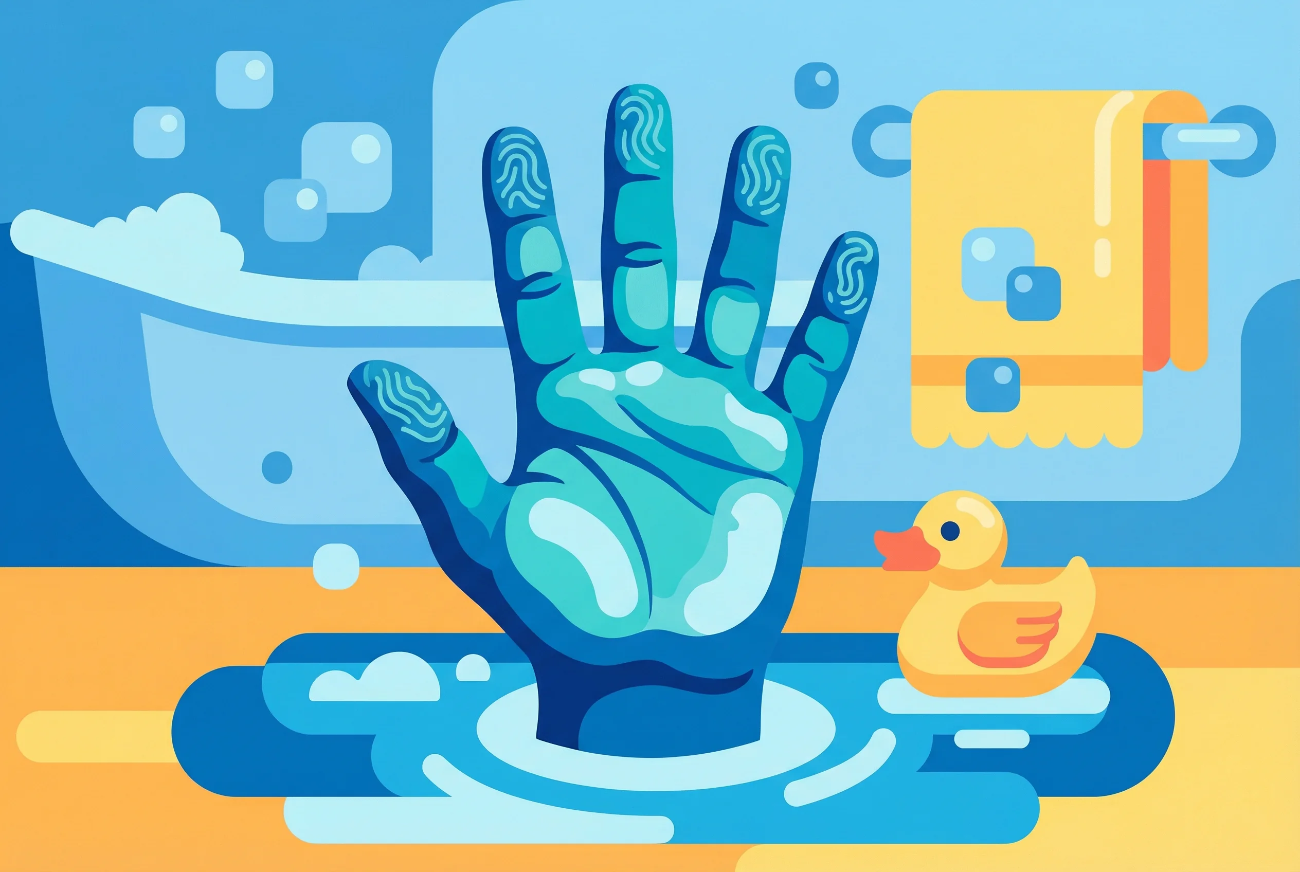 Why do fingers wrinkle in water?