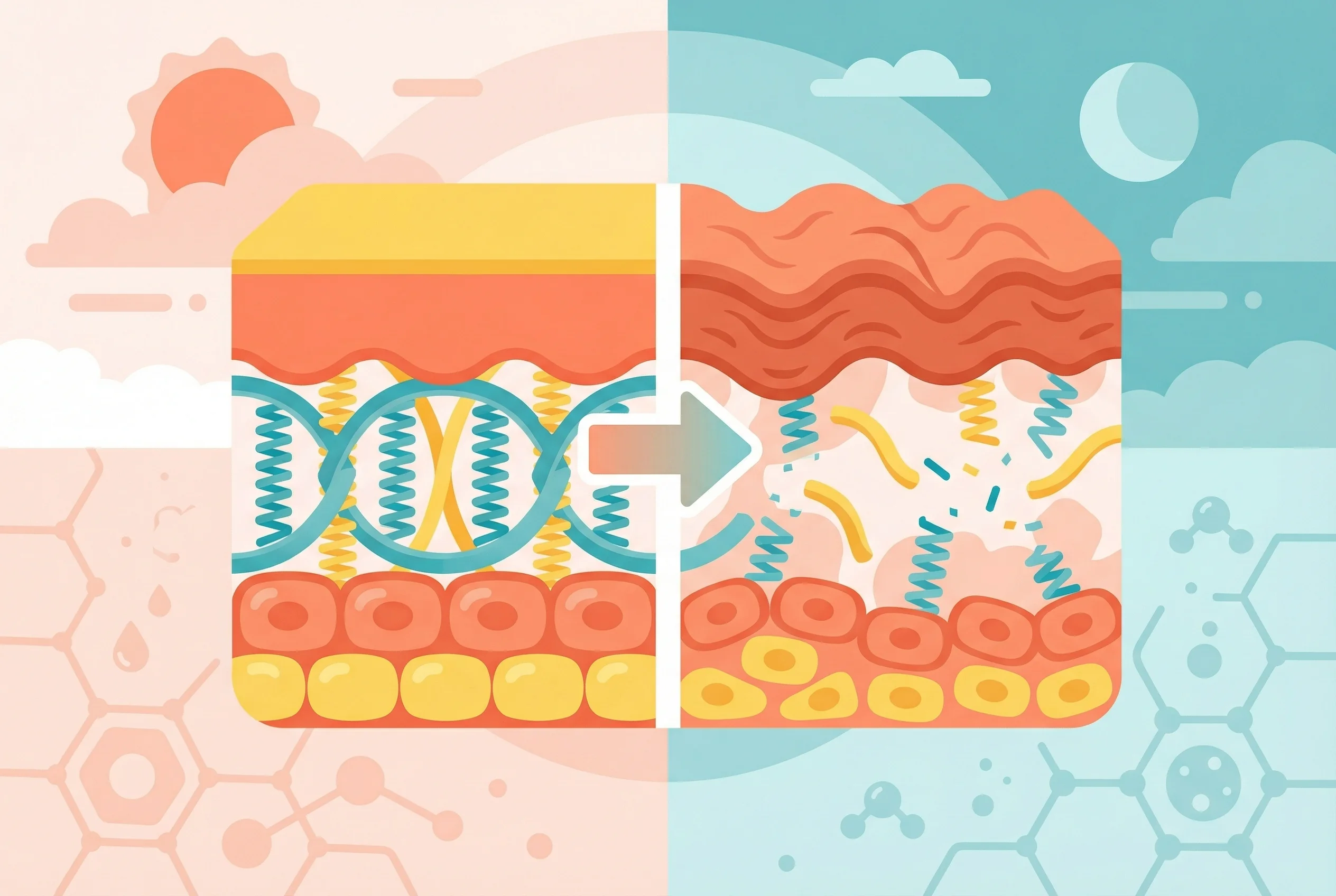 Why does skin wrinkle as we age?