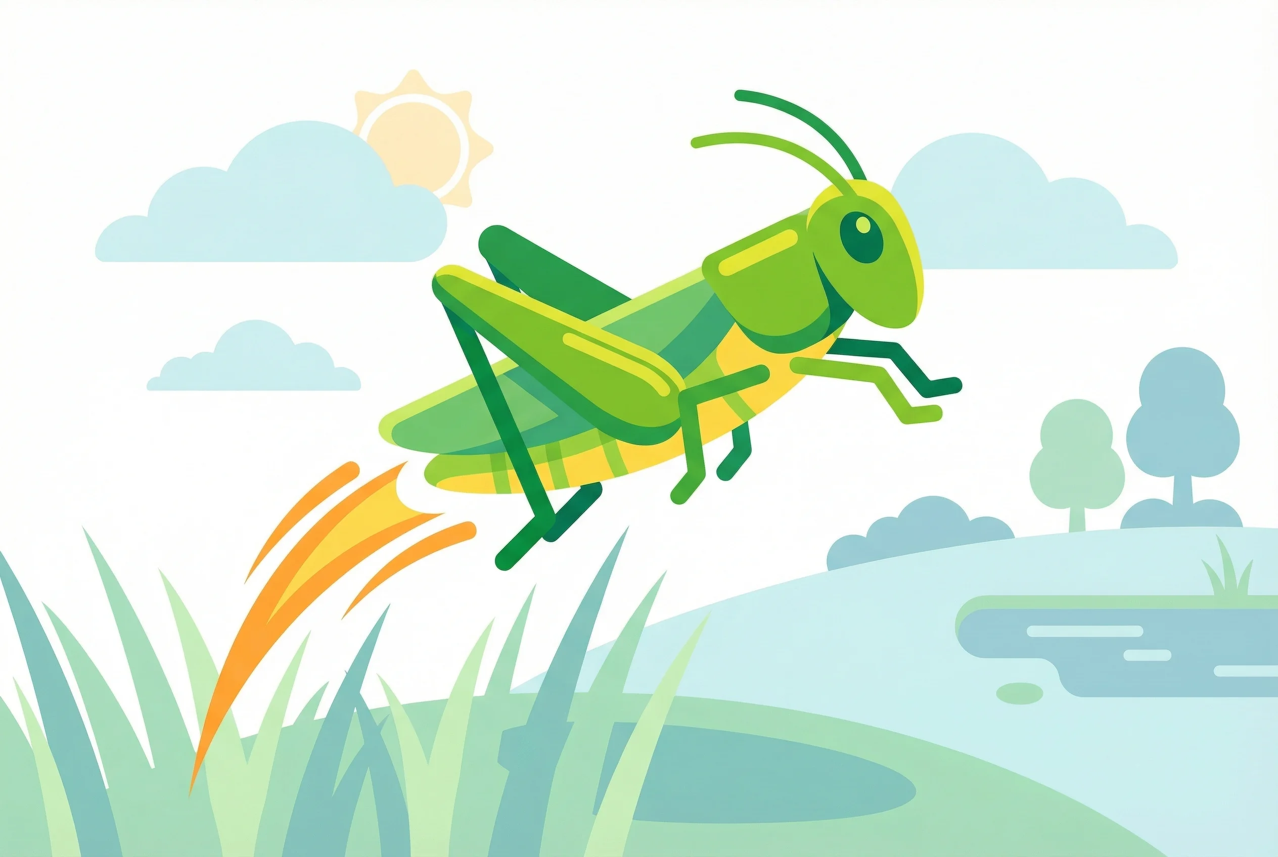 Why do grasshoppers jump so high?