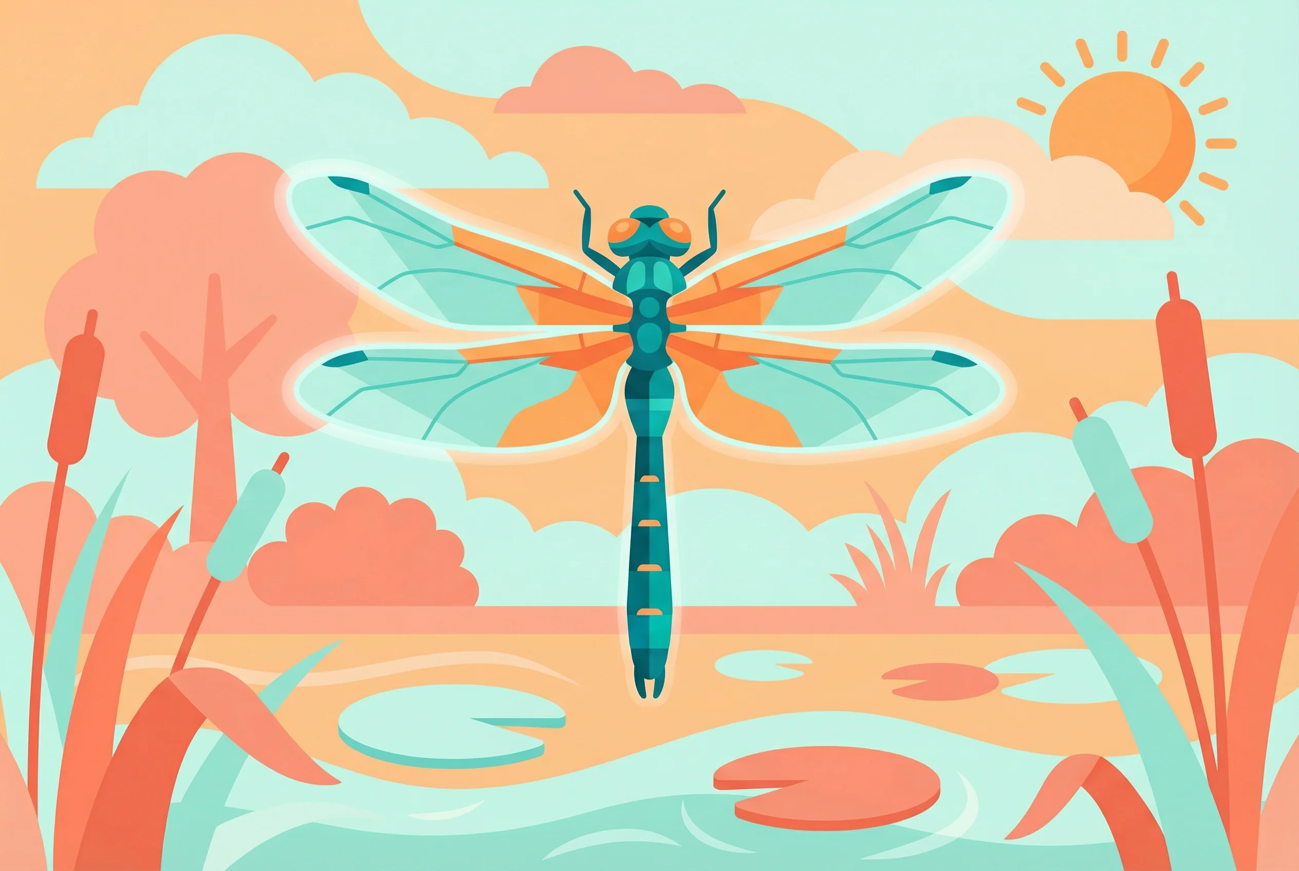 Why do dragonflies hover in place?