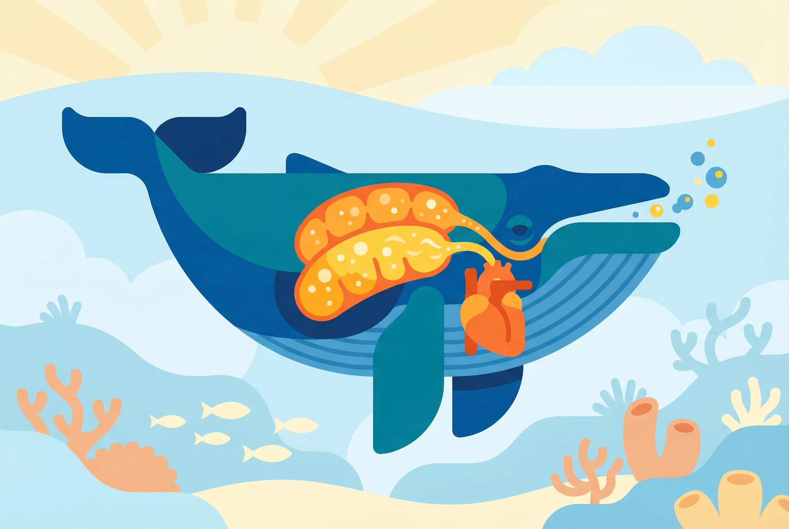 Why can whales hold breath so long?