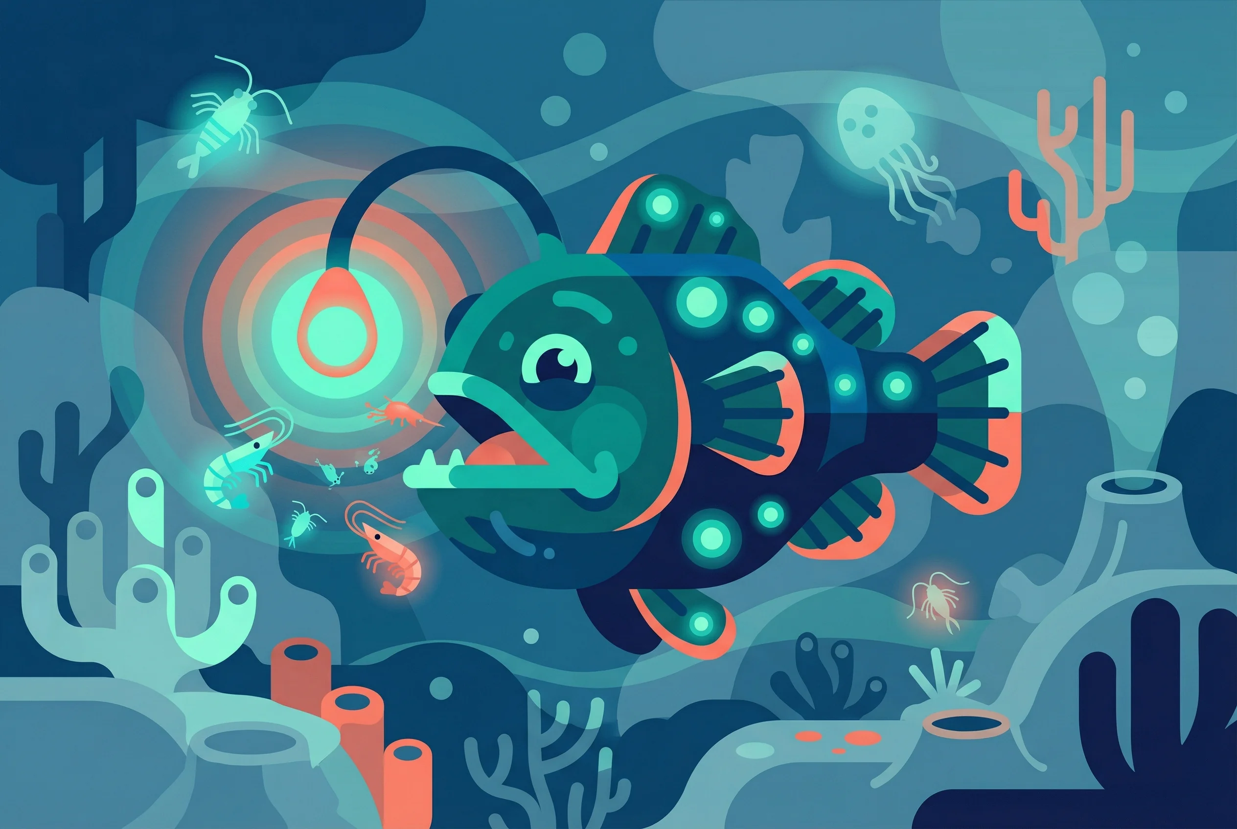 Why do deep-sea fish glow?
