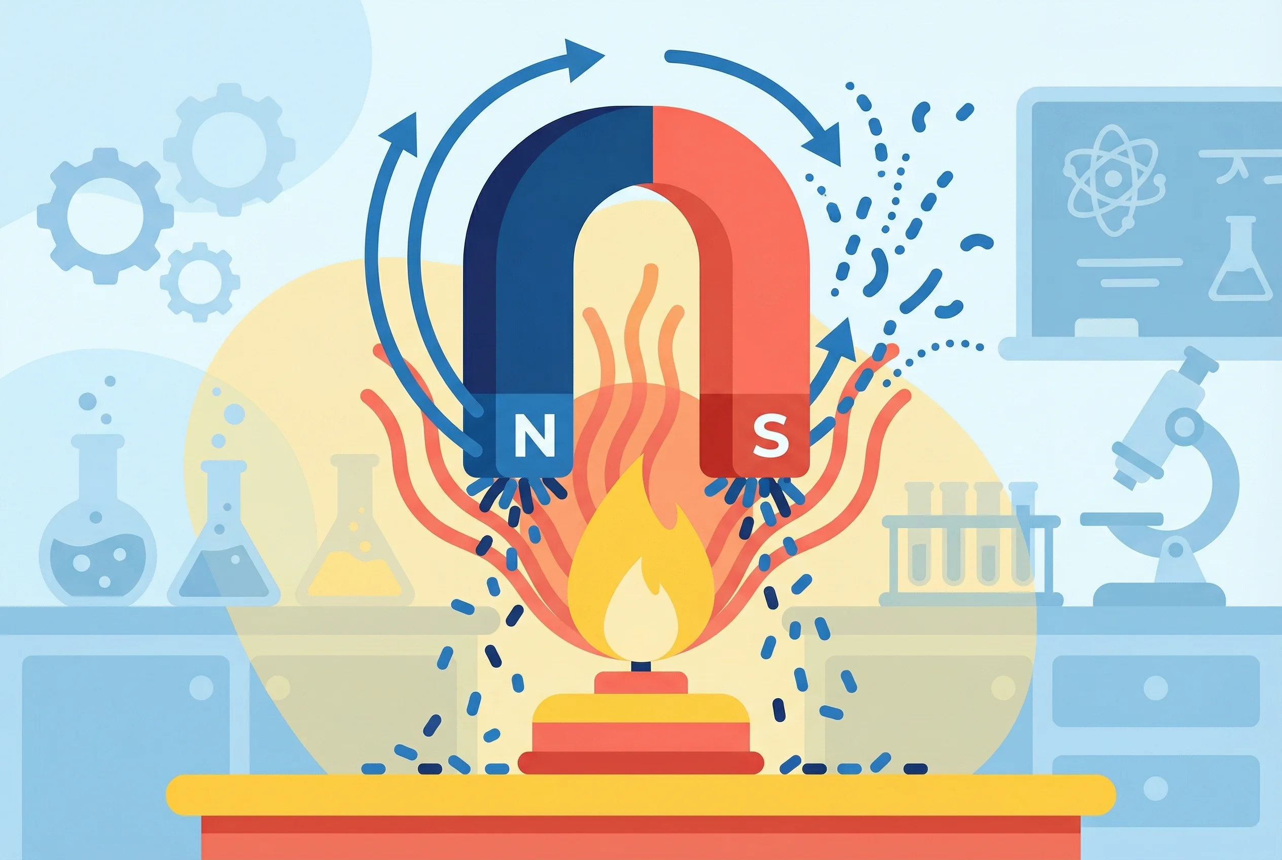 Why do magnets lose strength when hot?