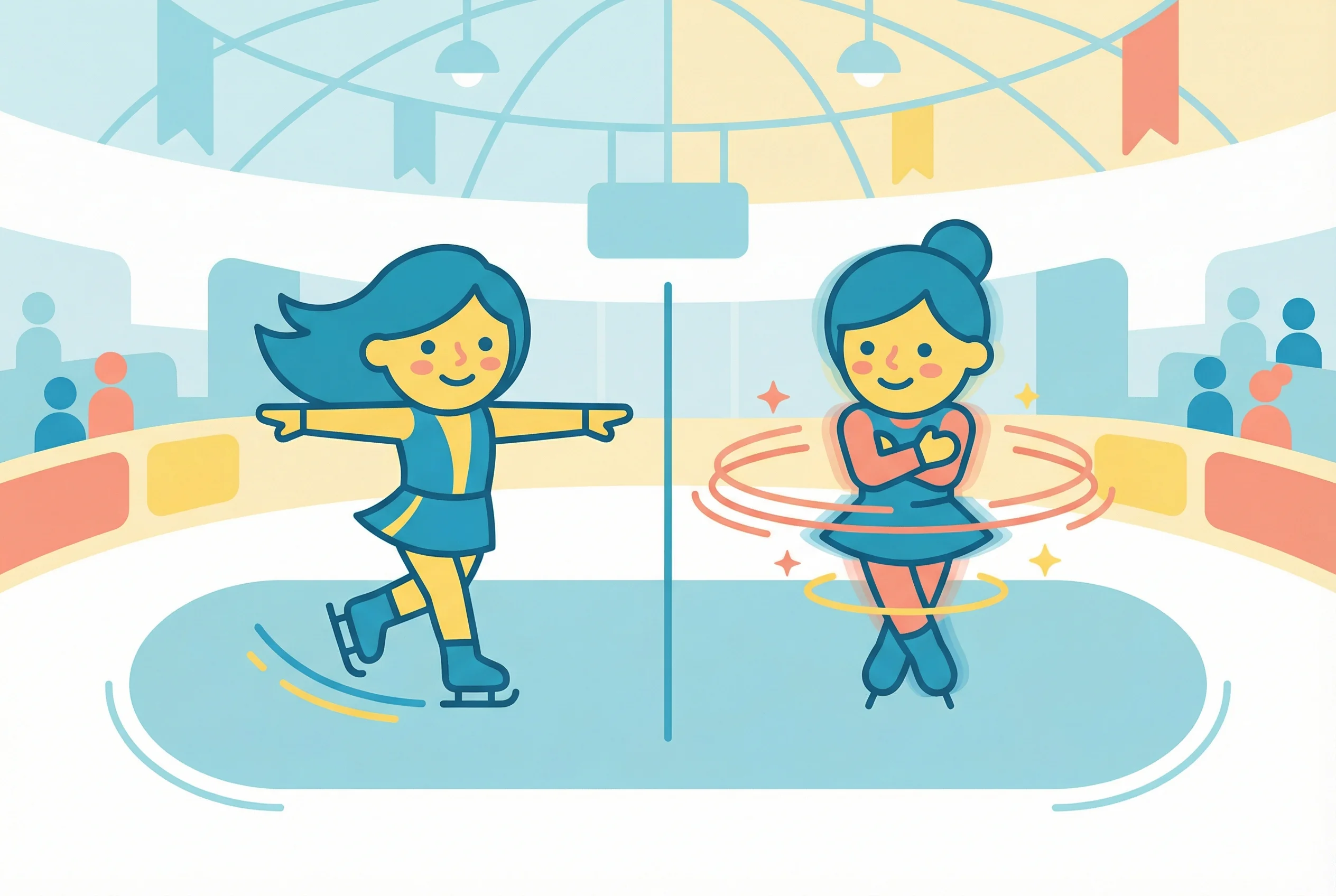 Why do spinning skaters speed up?