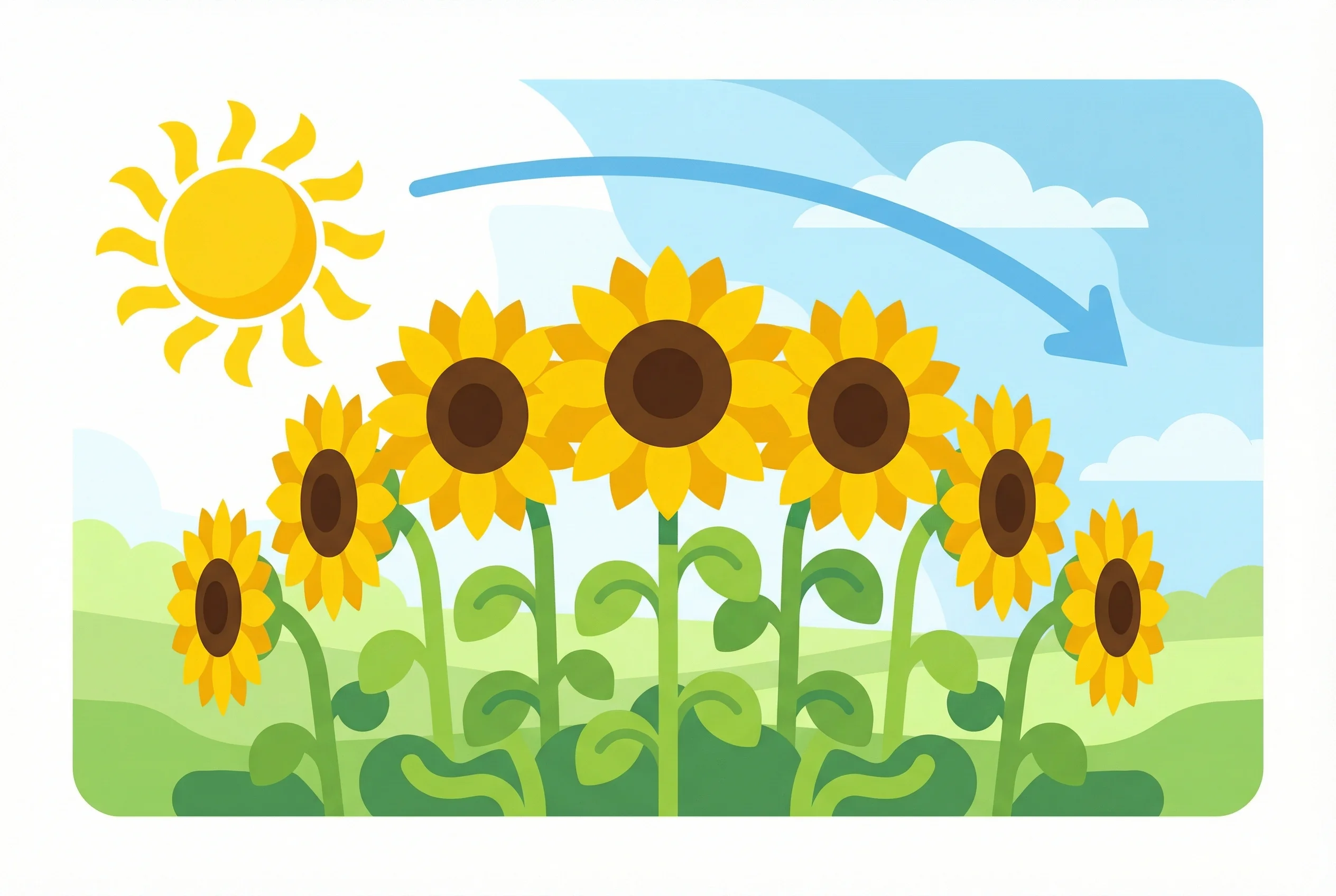 Why do sunflowers follow the sun?