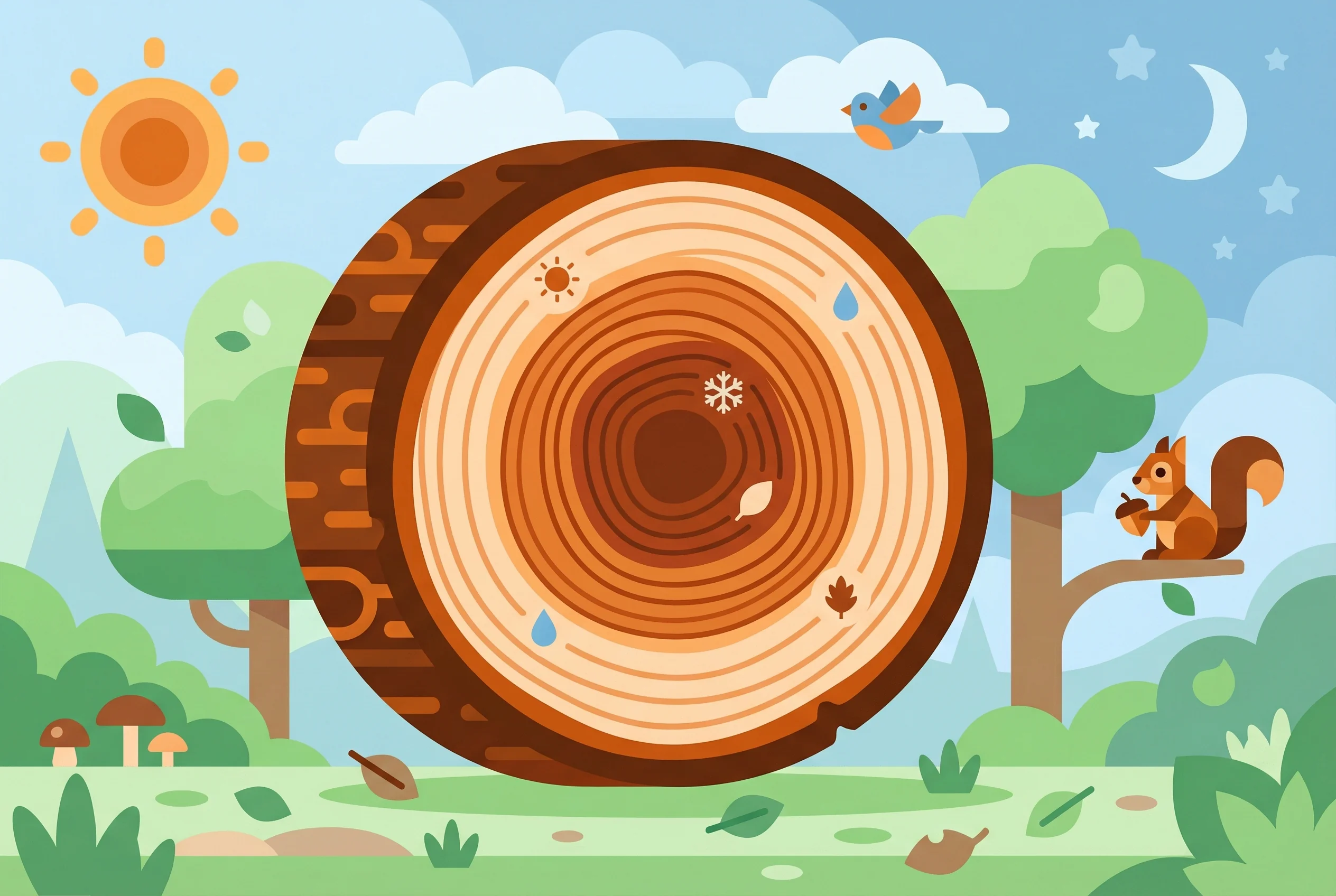 Why do trees have rings inside?