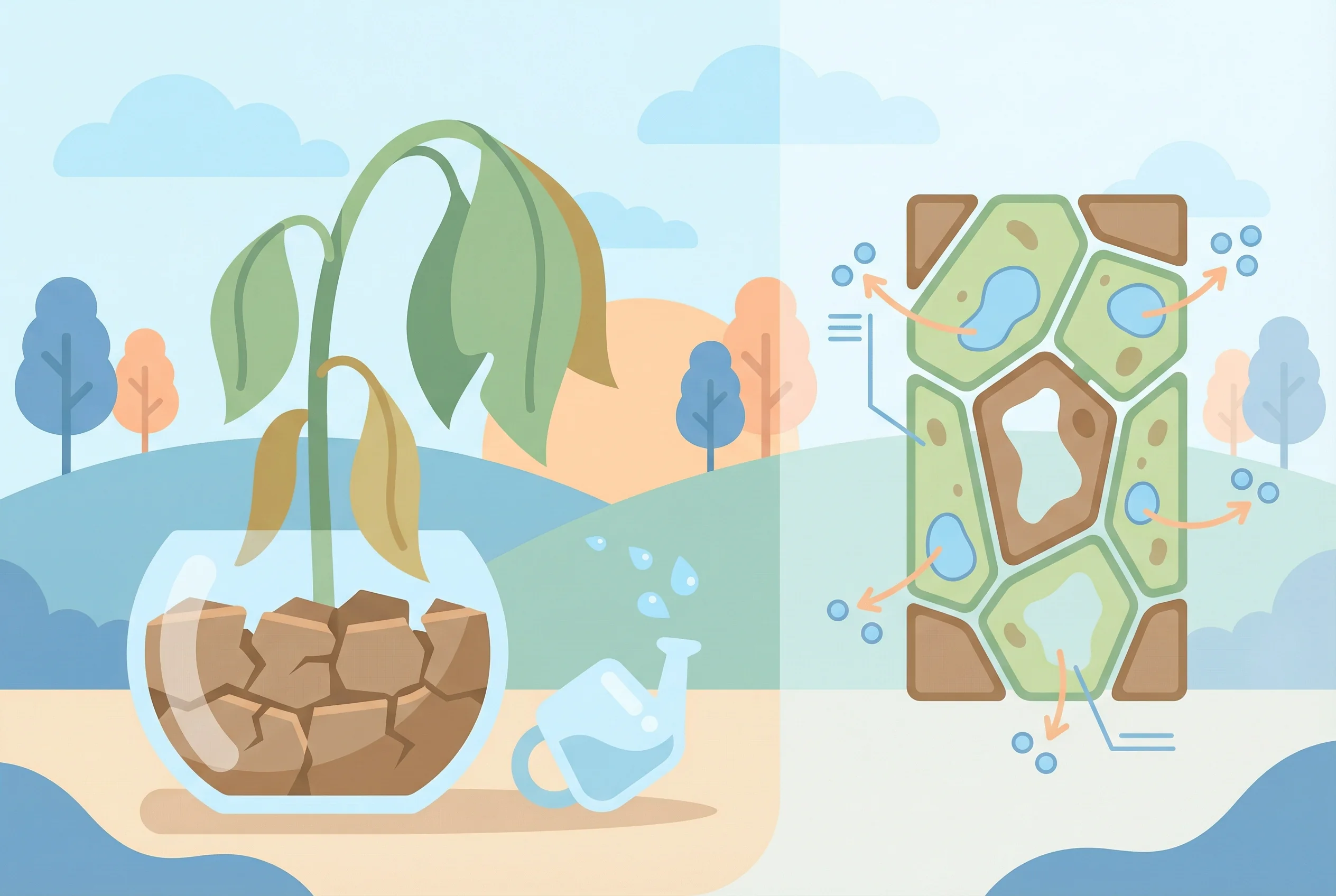 Why do plants wilt without water?