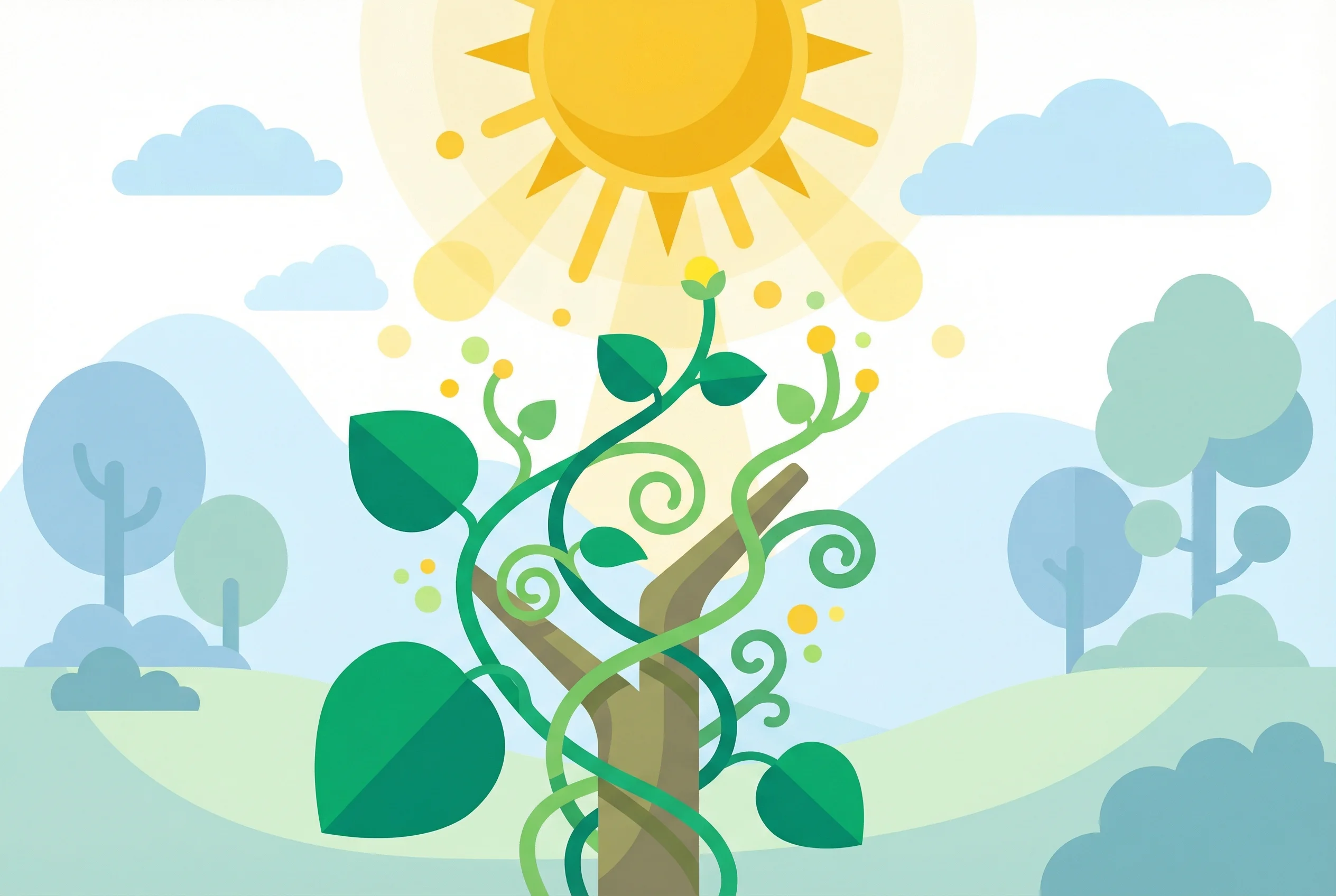 Why do vines climb upward?