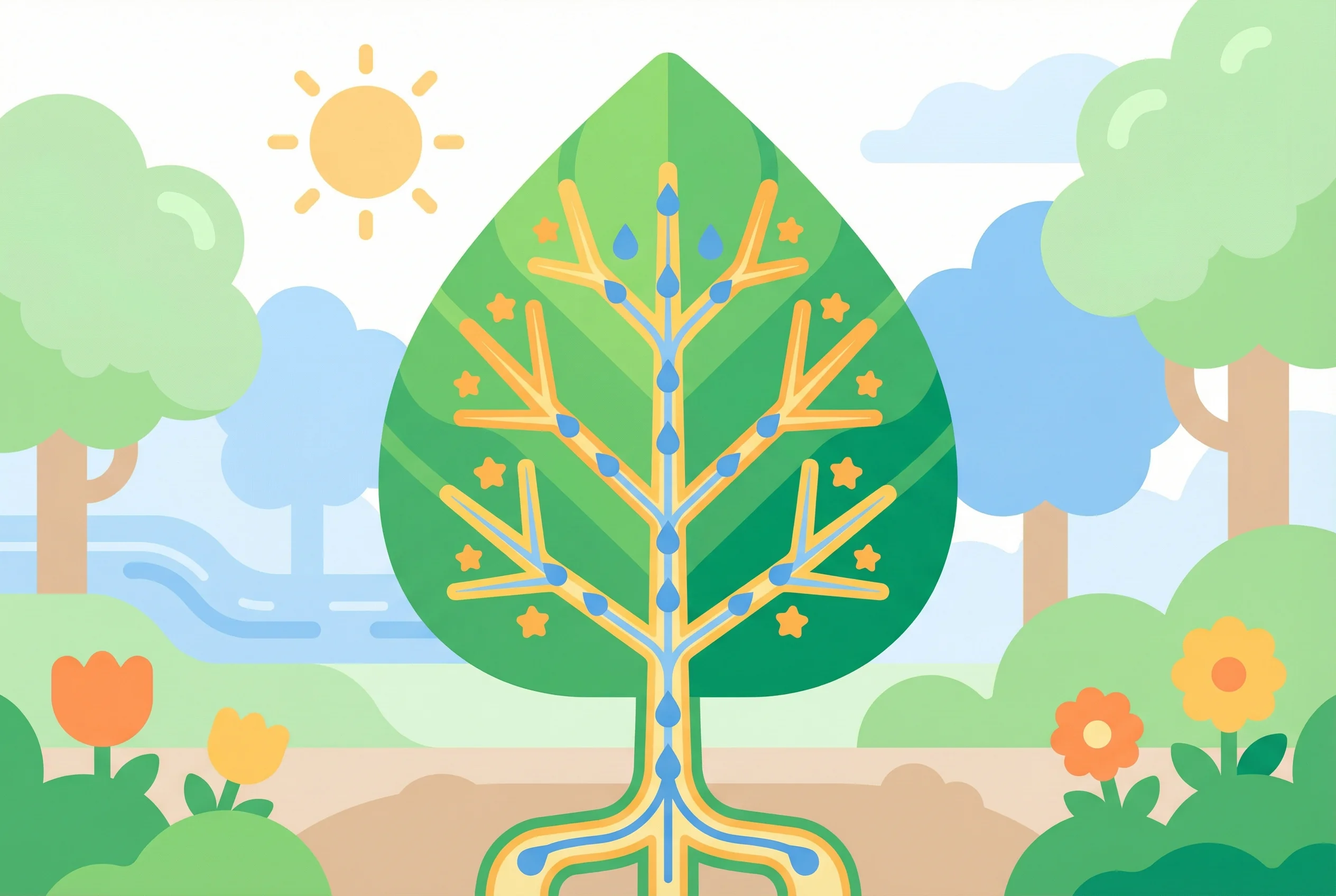 Why do leaves have veins?