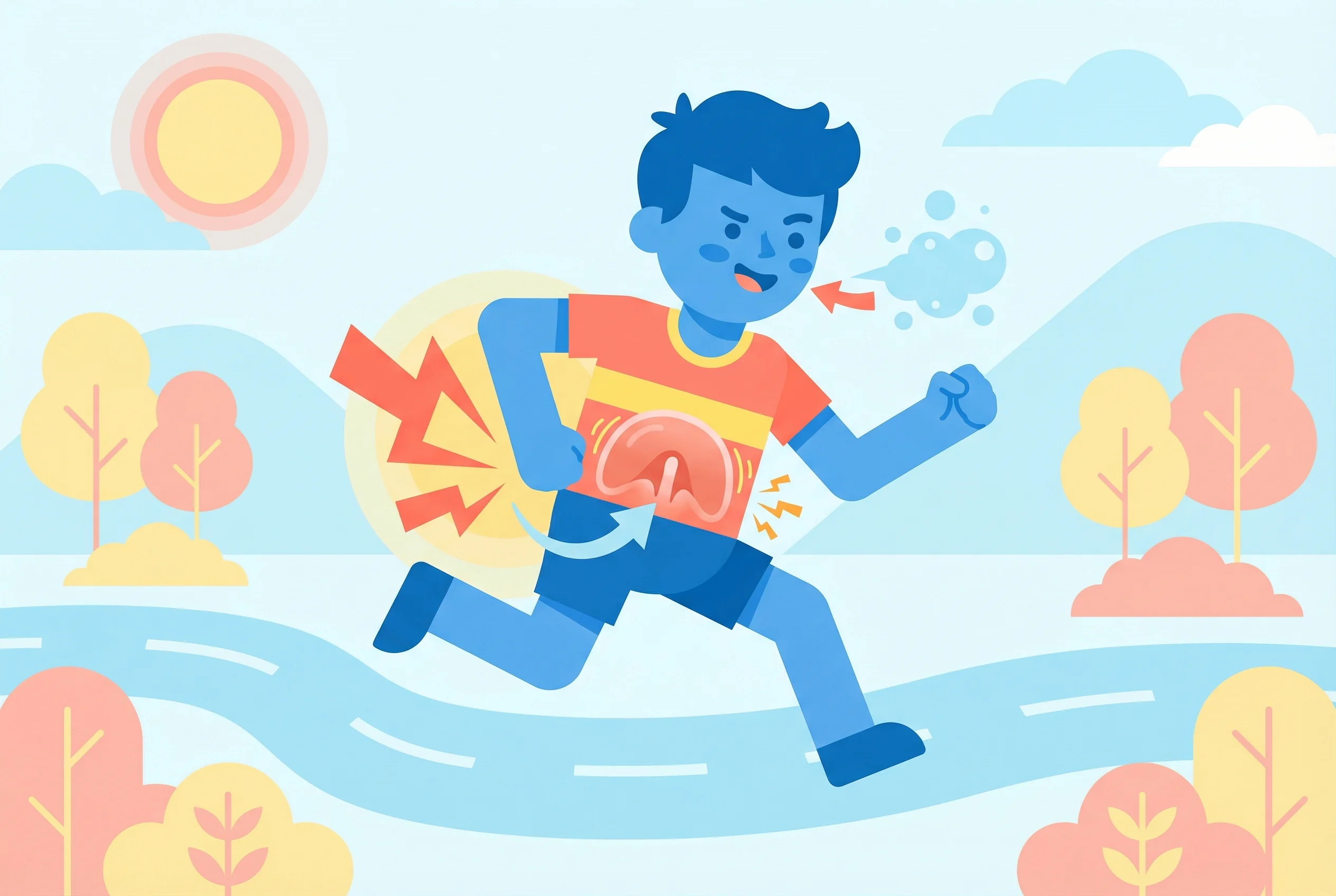 Why do runners get side stitches?