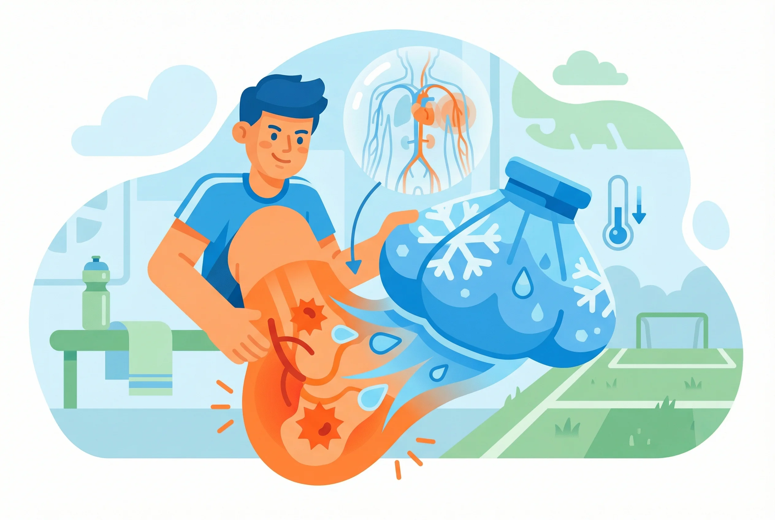 Why do athletes ice injuries?