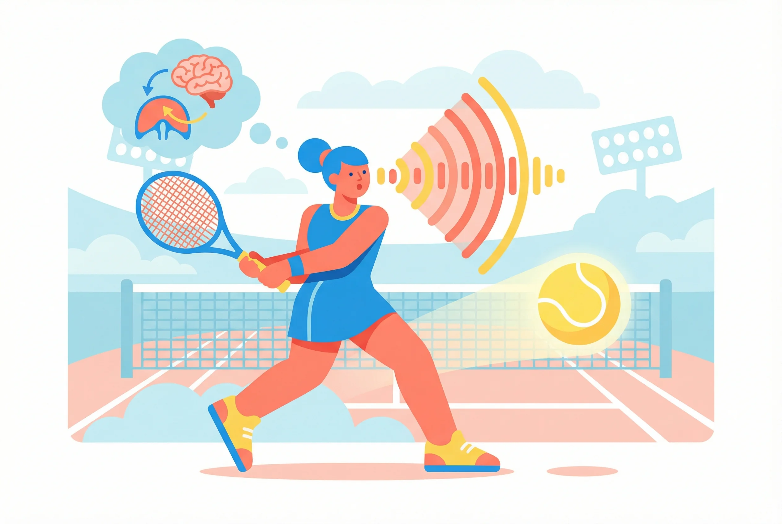 Why do tennis players grunt?