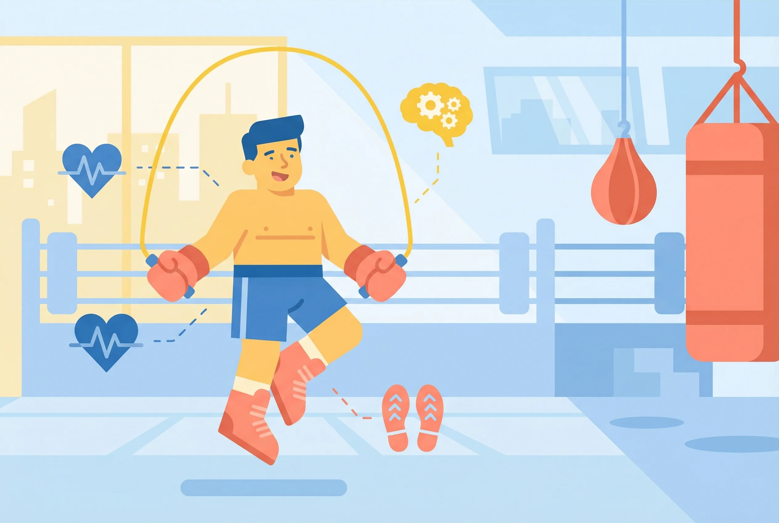 Why do boxers skip rope?