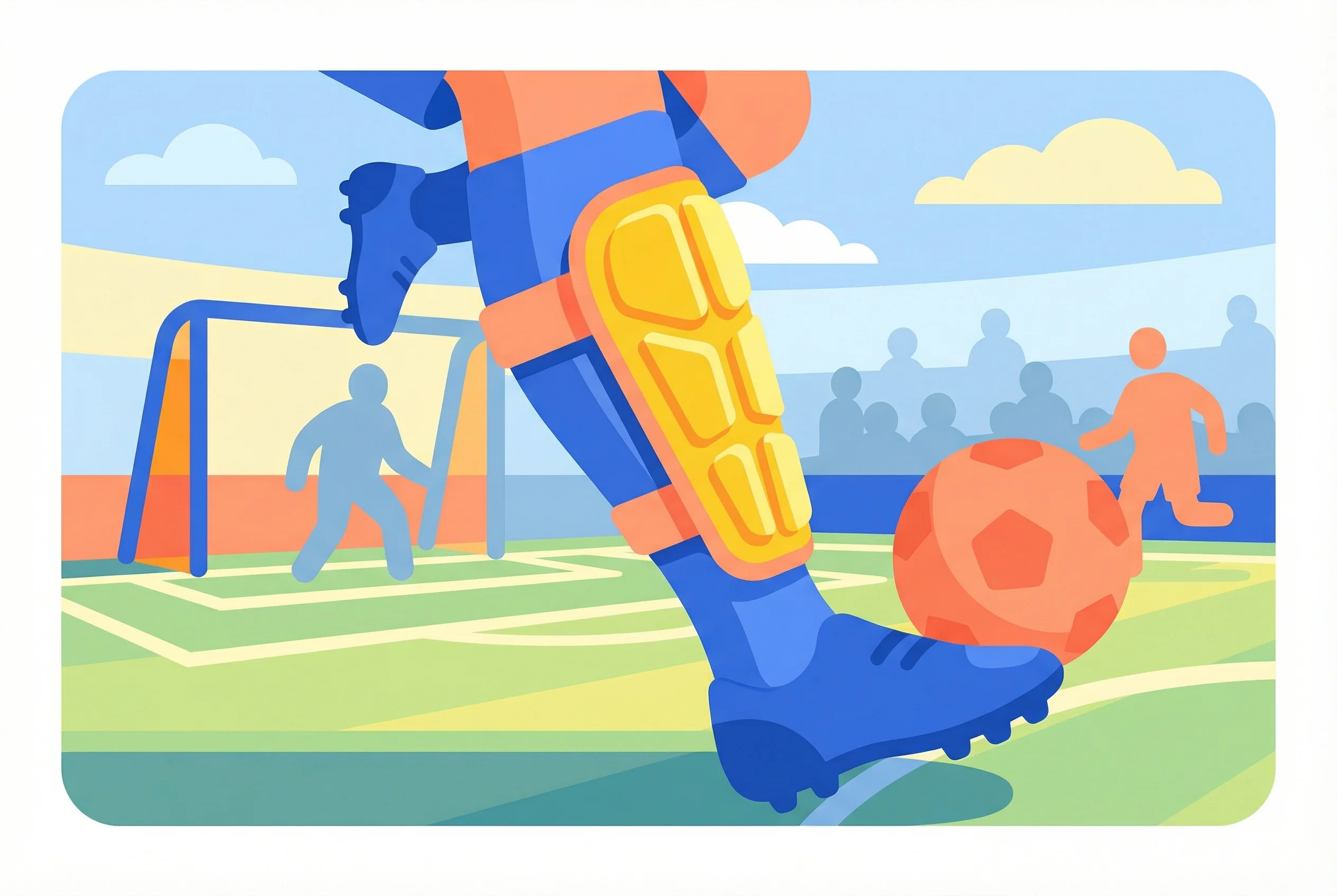 Why do soccer players wear shin guards?