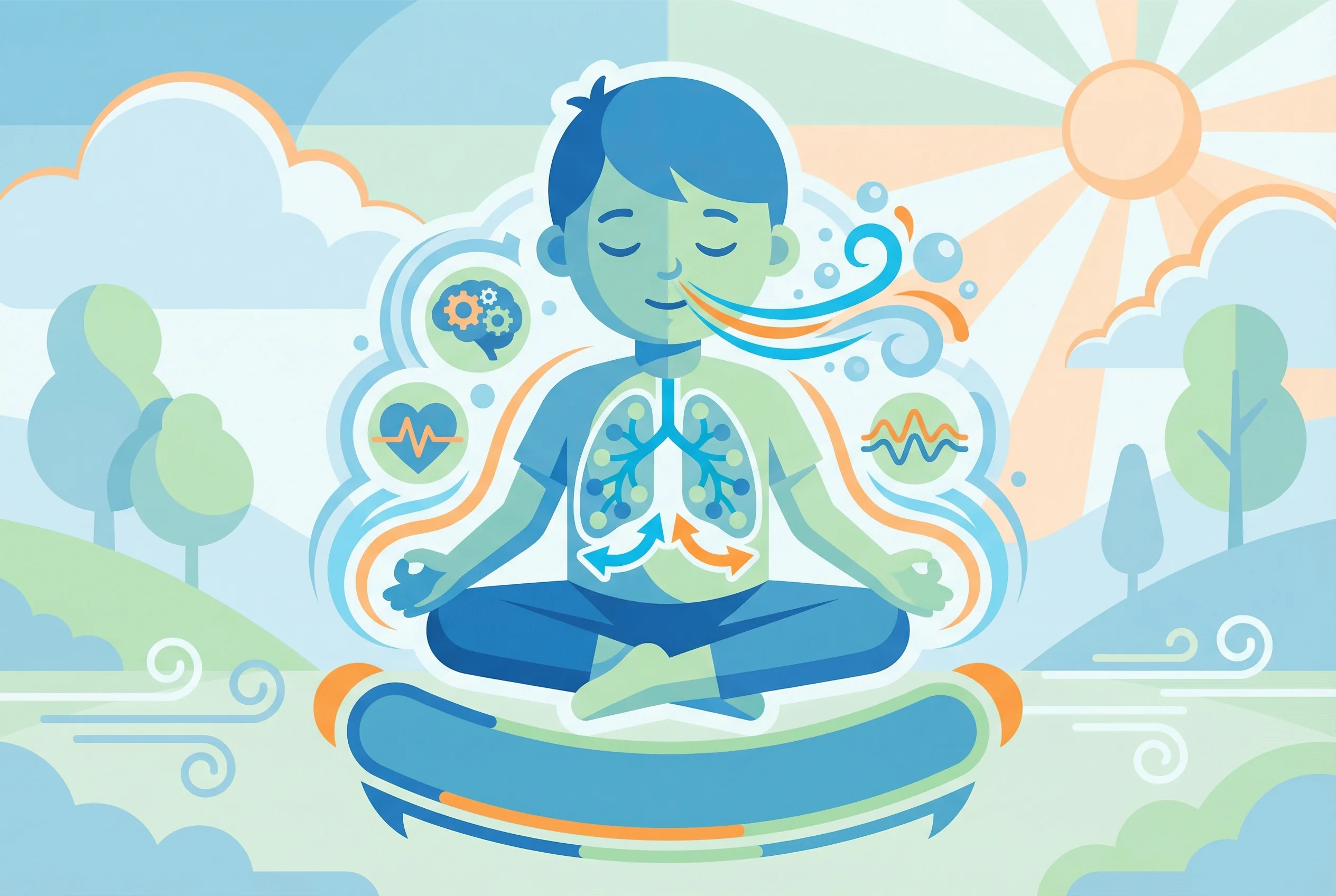 Why do yoga practitioners focus on breathing?