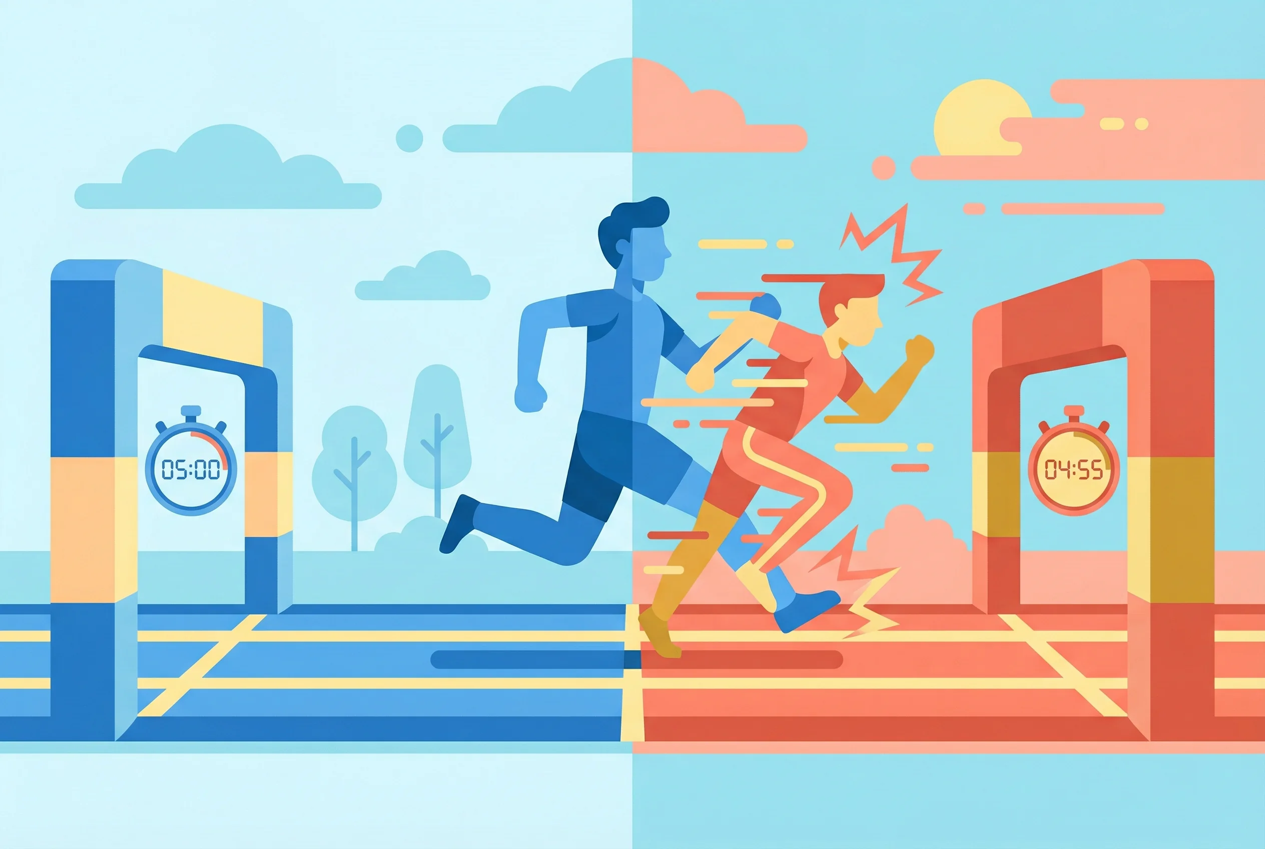 Why do runners negative split races?