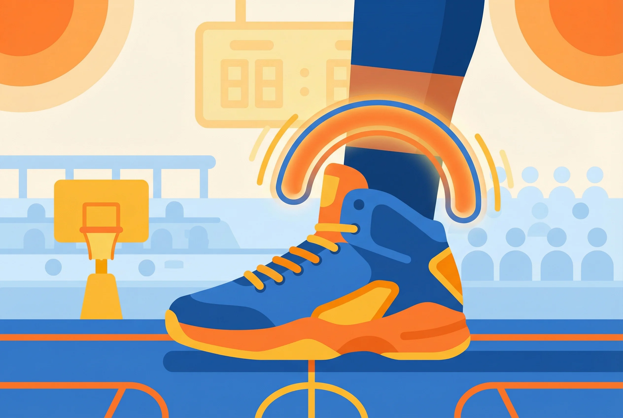 Why do some basketball players still wear high-top shoes?