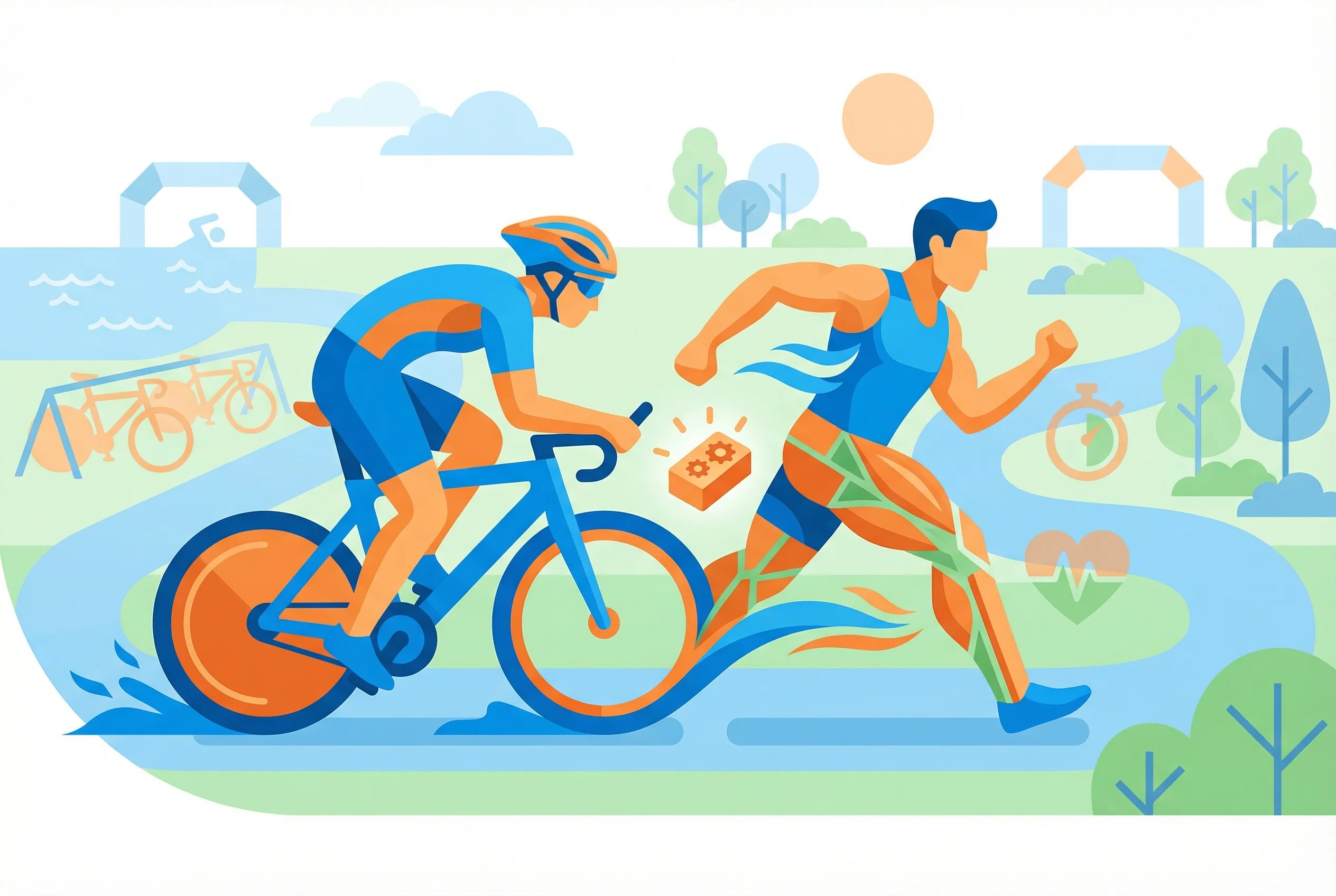 Why do triathletes train 'bricks' (bike then immediately run)?