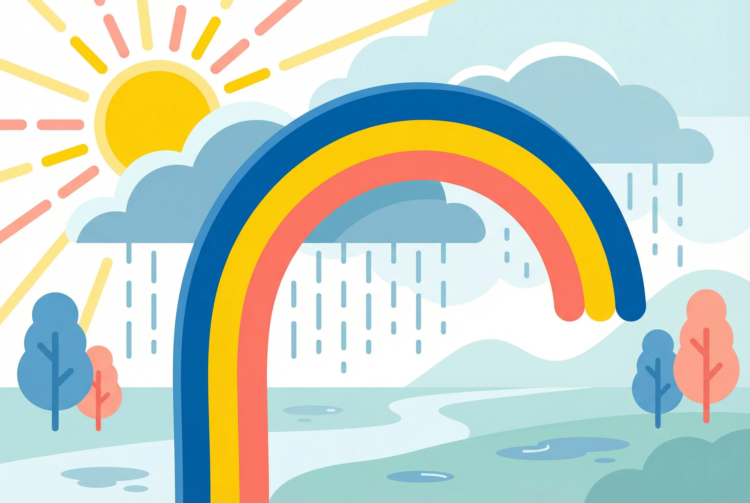 Why do we see rainbows after rain?