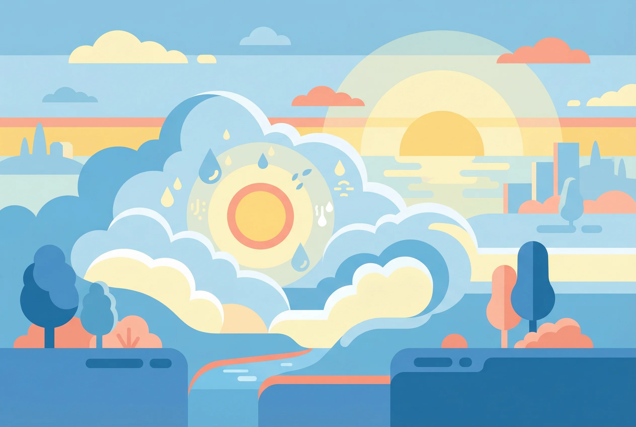 Why does fog form in morning?
