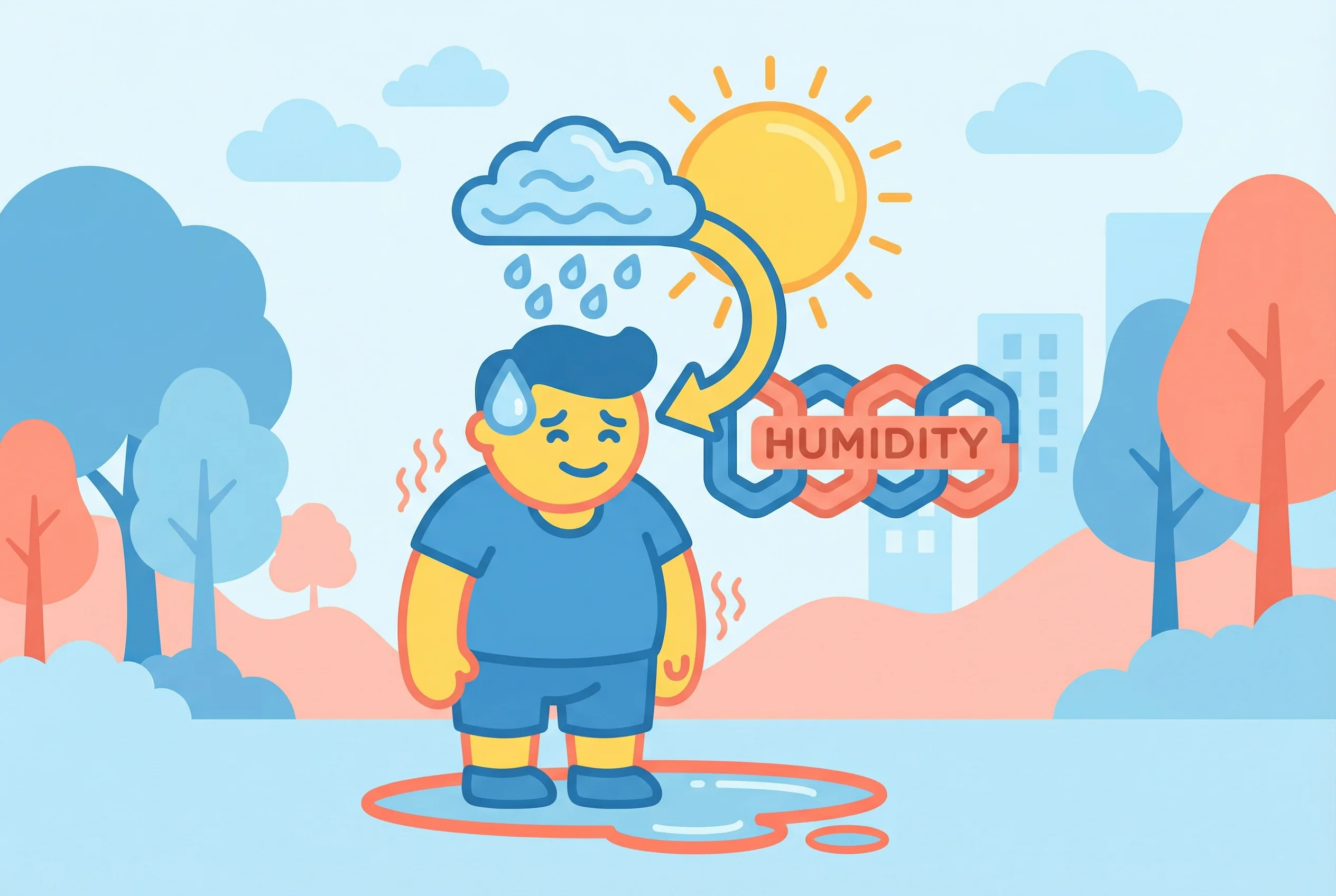 Why does humidity make heat worse?