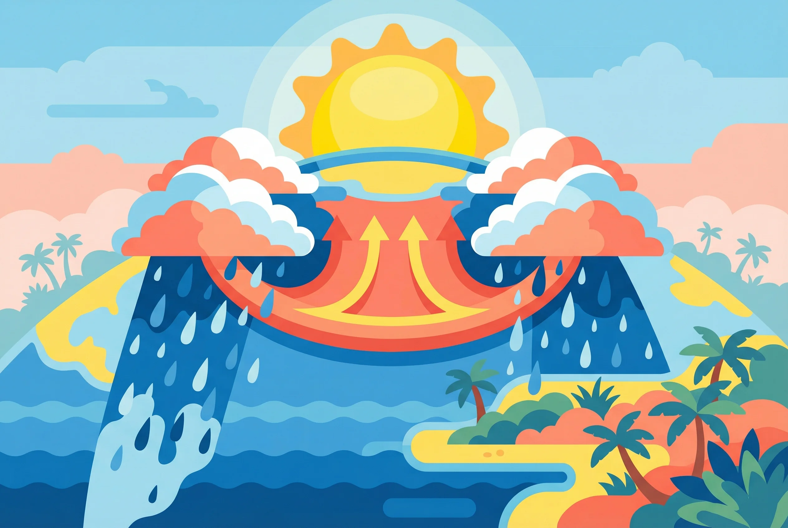 Why is there more rain near equator?