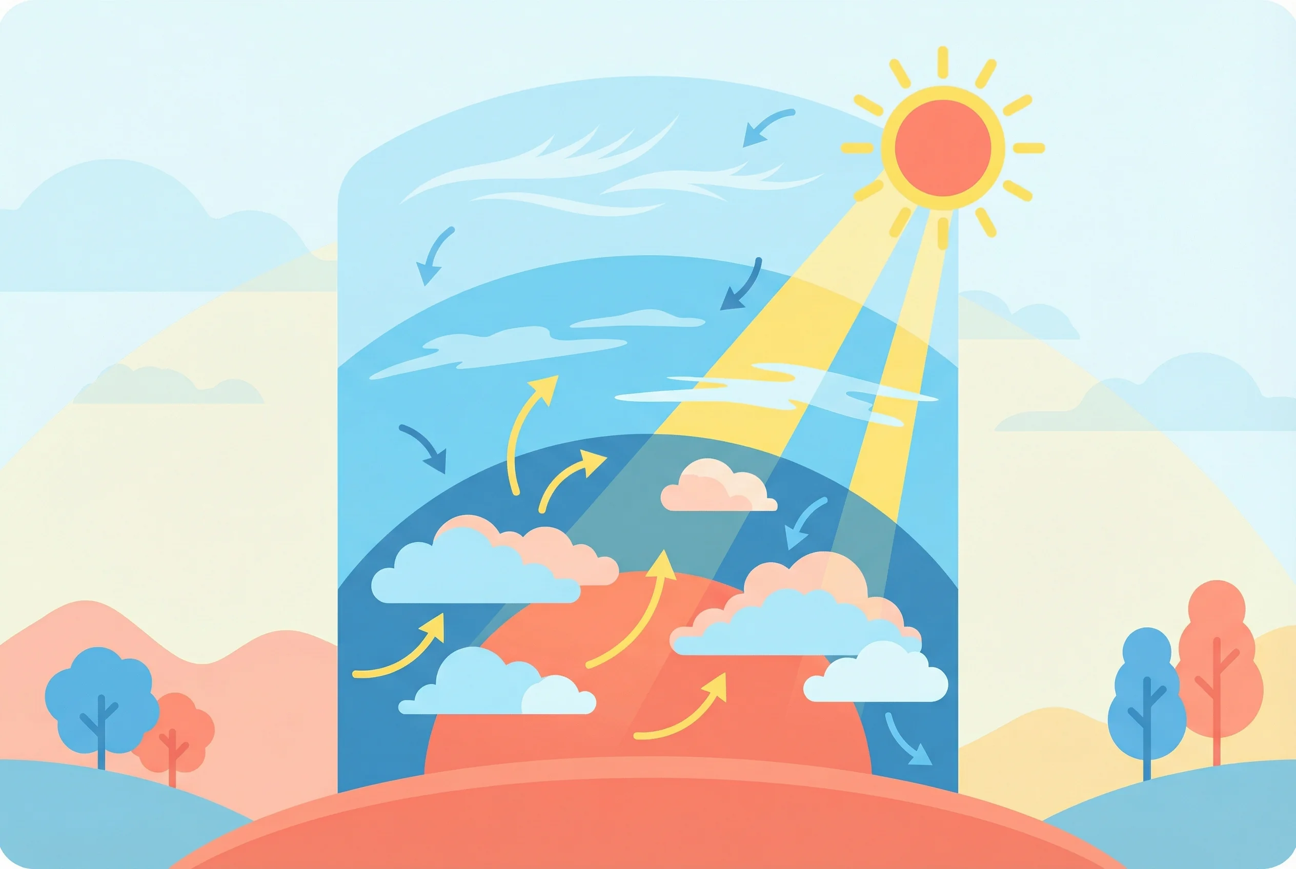 Why are clouds at different heights?