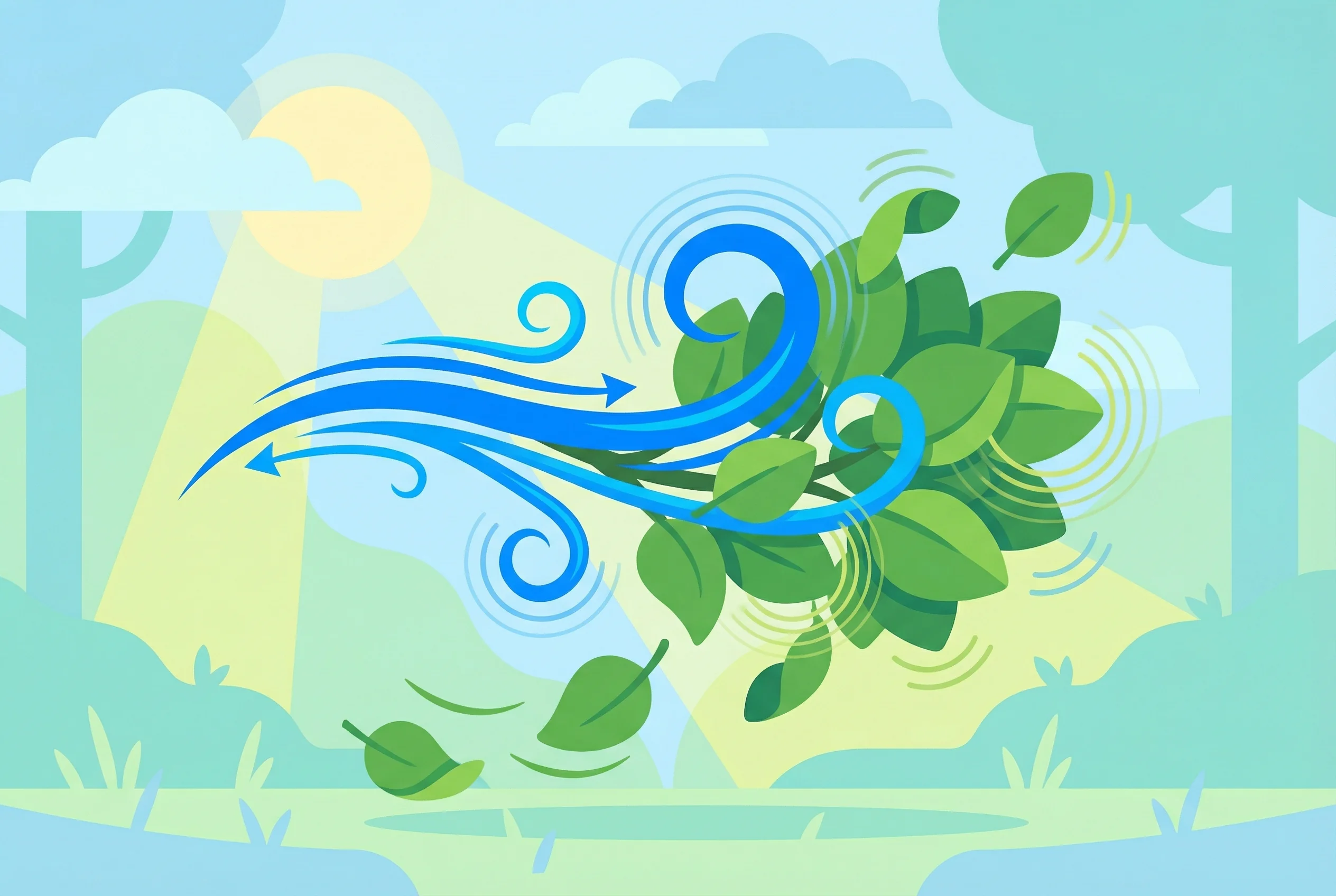Why does wind make leaves rustle?